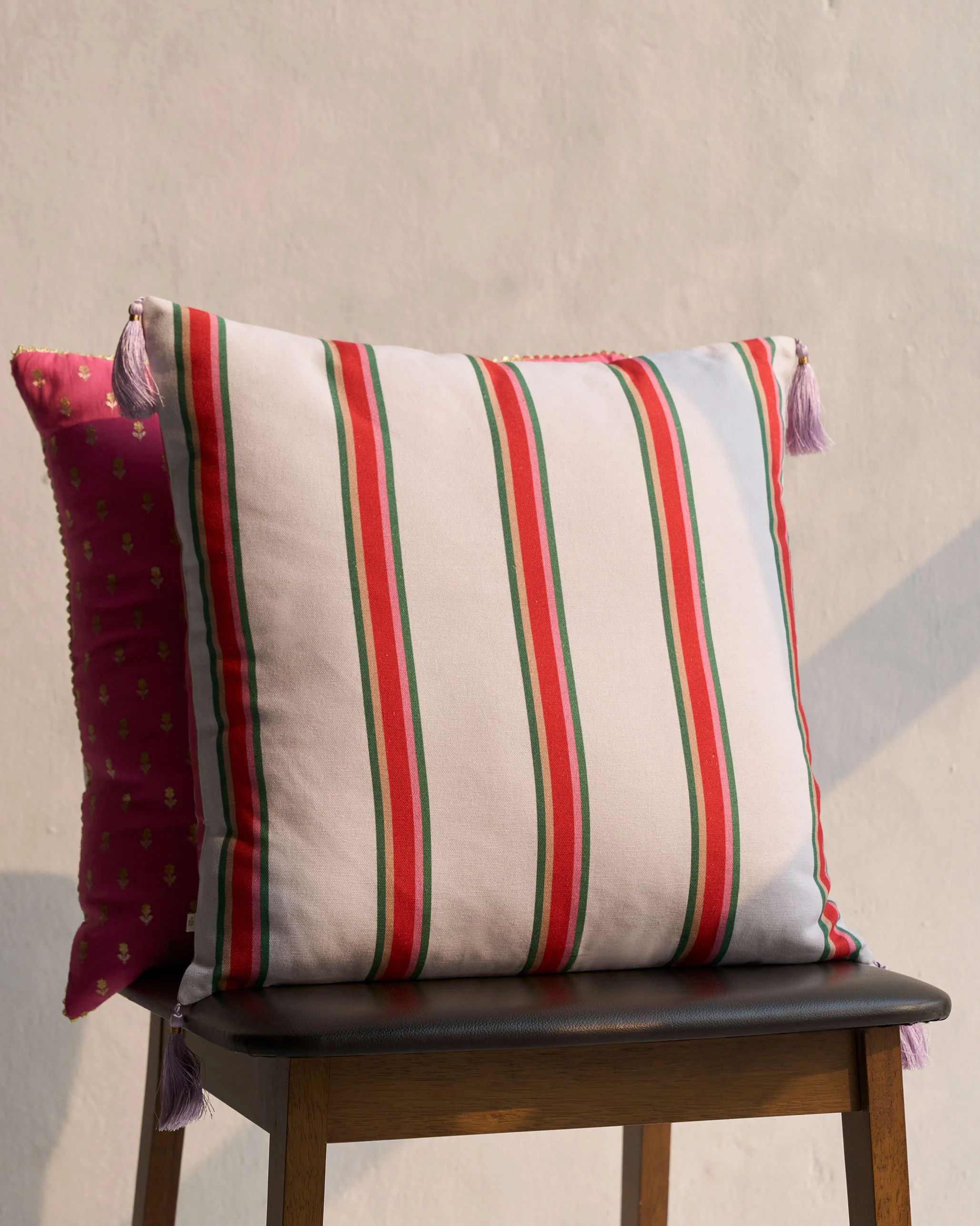 Pink Palm Cushion Cover - Image 3