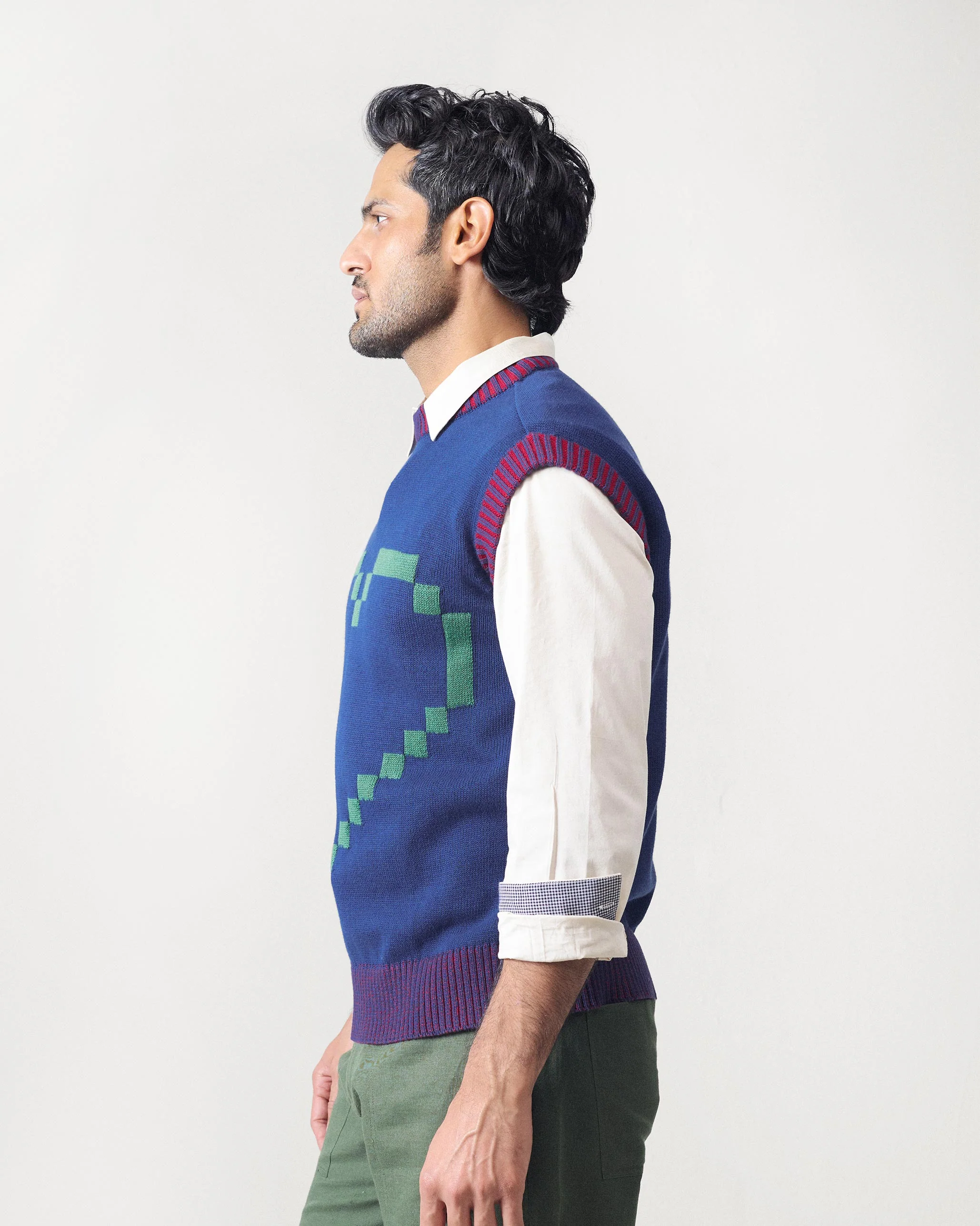 Pixel Sweater - Navy - Image 2