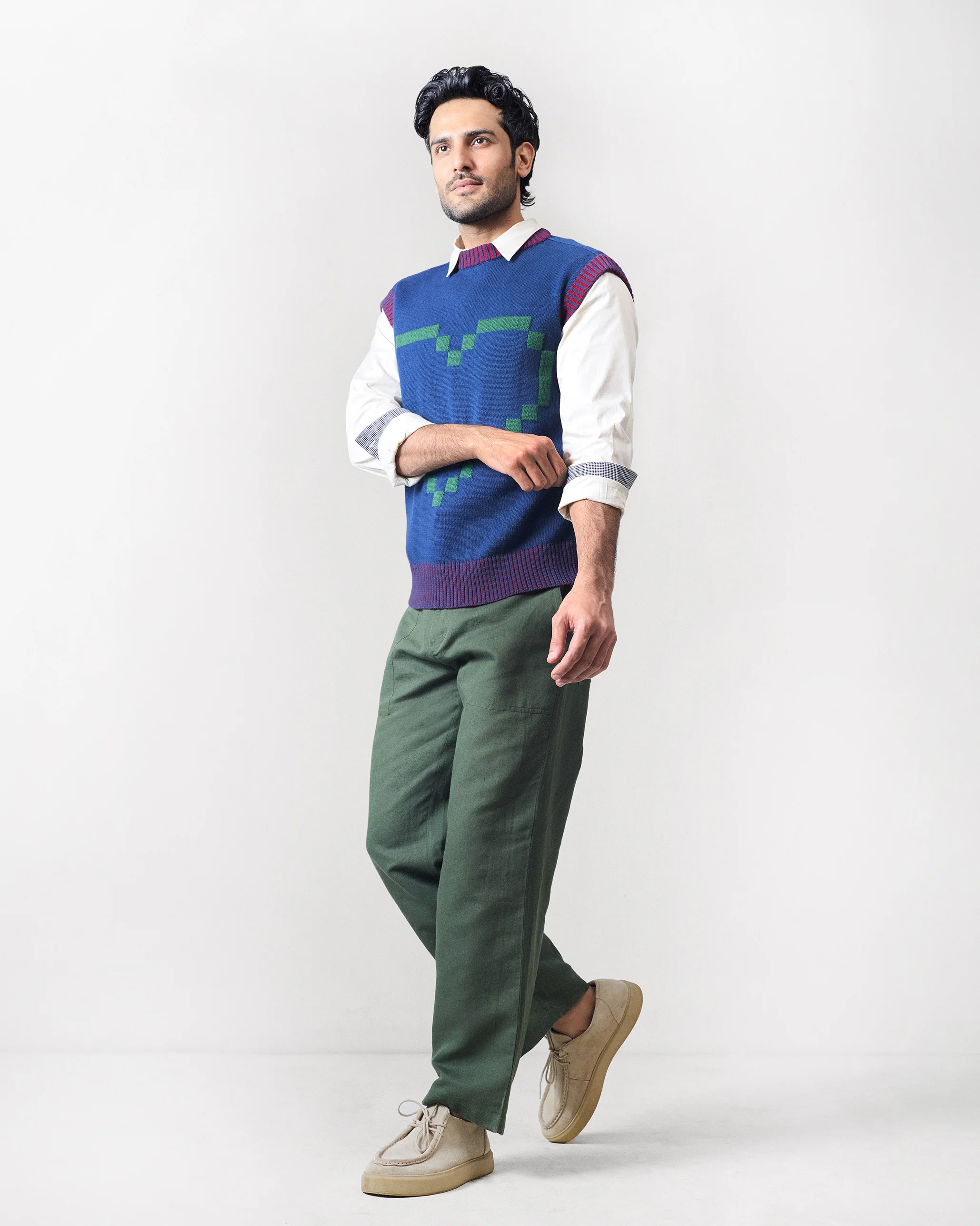 Pixel Sweater - Navy - Image 6