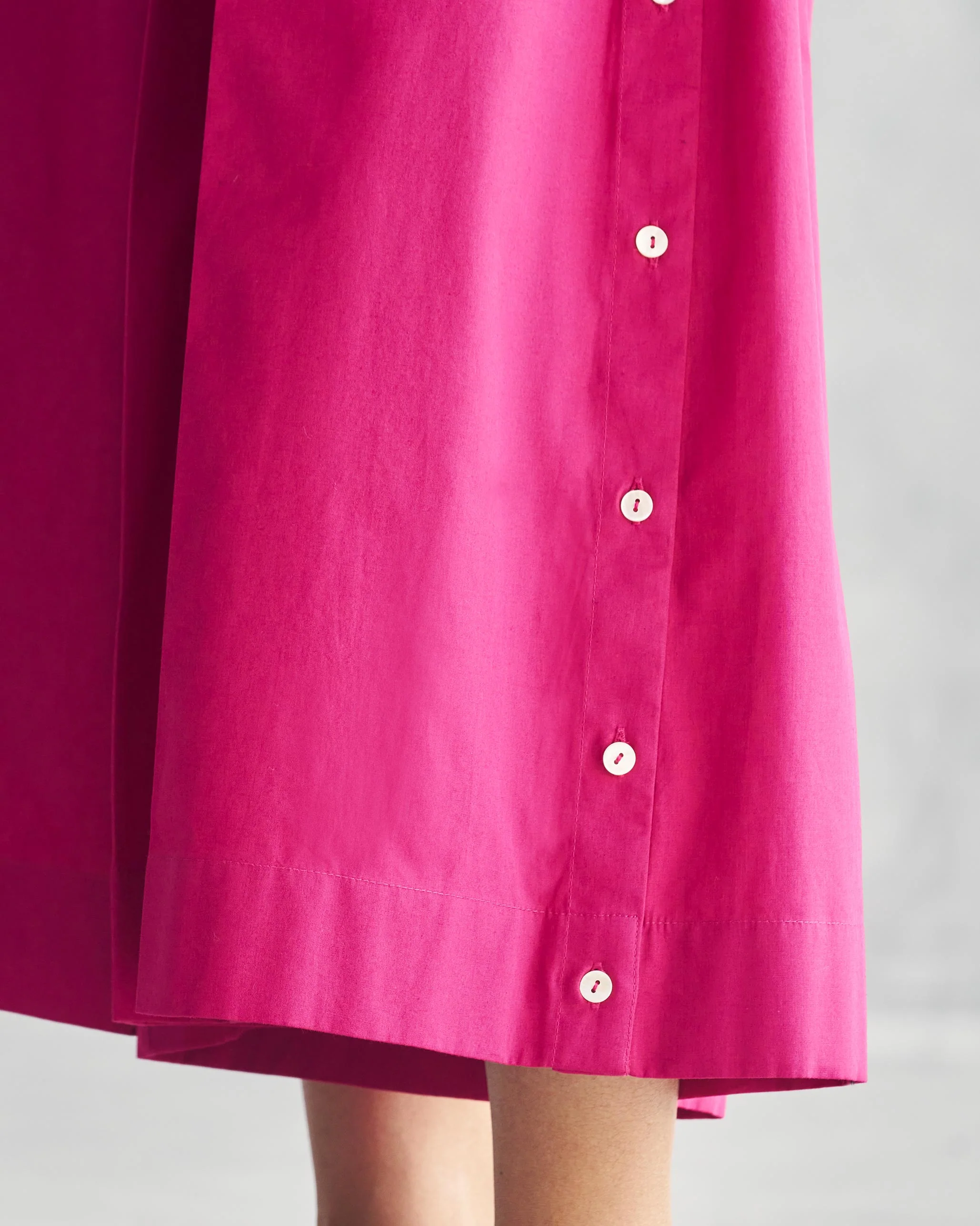 Pleated Flare Culottes - Berry - Image 2