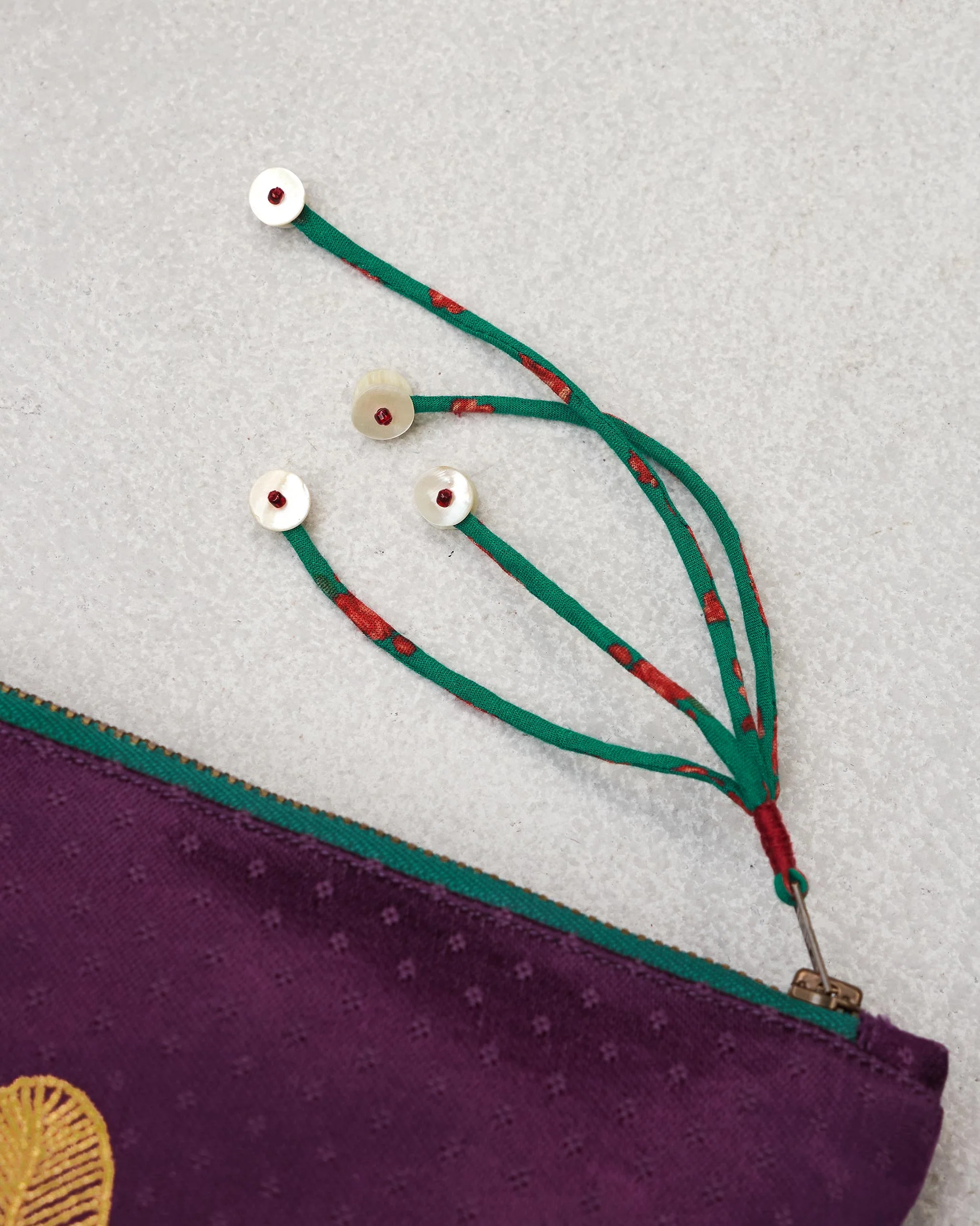 Plumeria Pouch - Purple - Image 3
