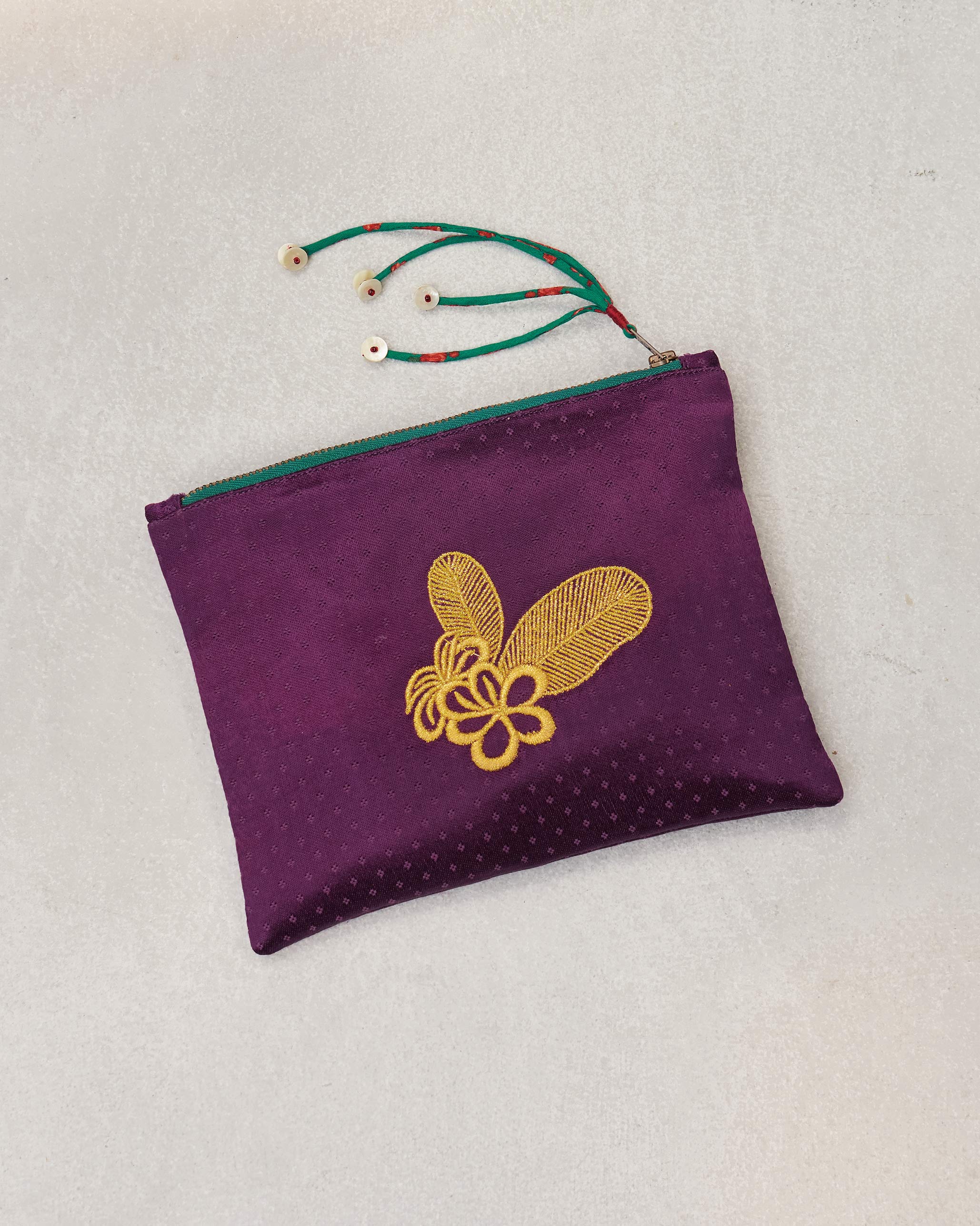 Plumeria Pouch - Purple - Image 5
