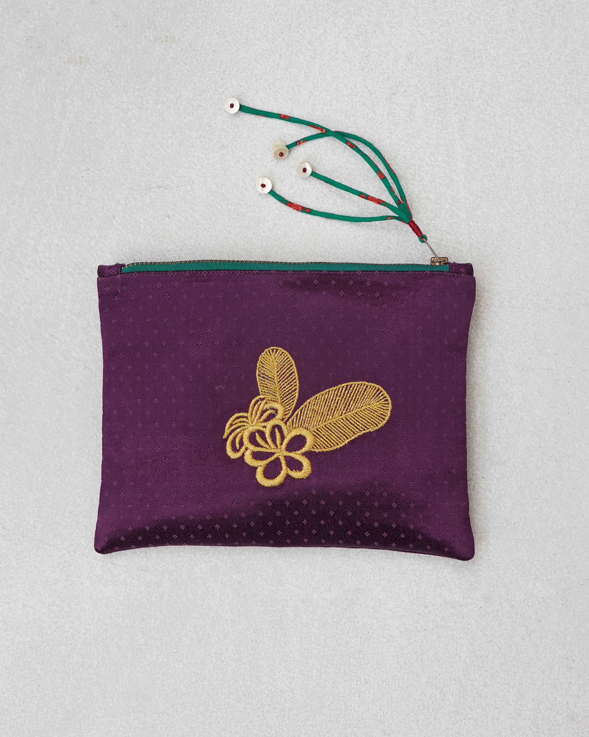 Plumeria Pouch - Purple - Image 6