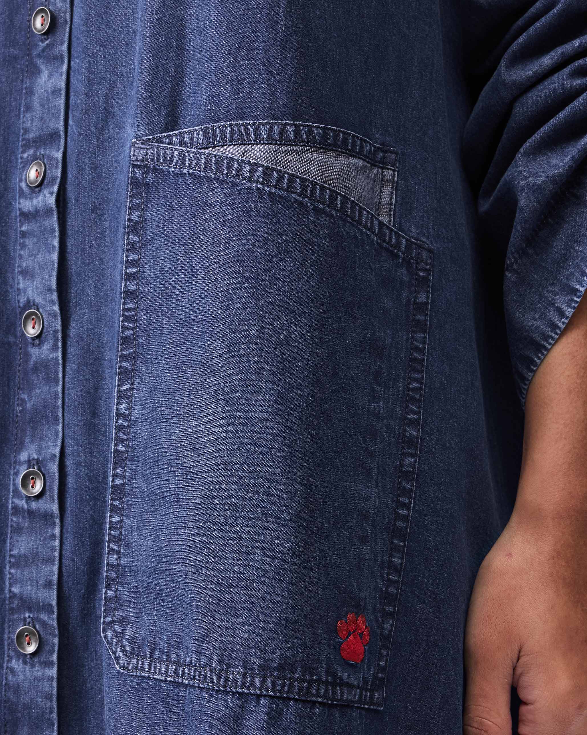 Pocket Dress - Denim - Image 3