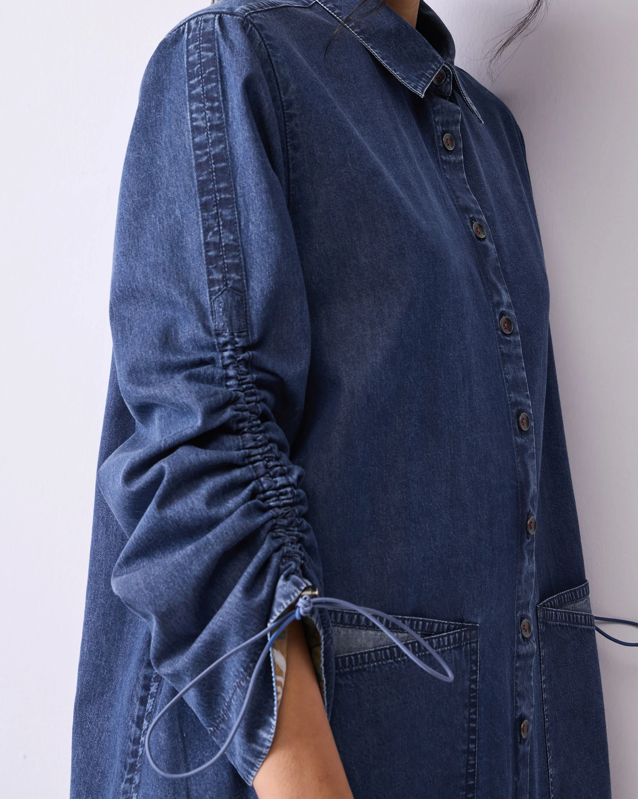 Pocket Dress - Denim - Image 5