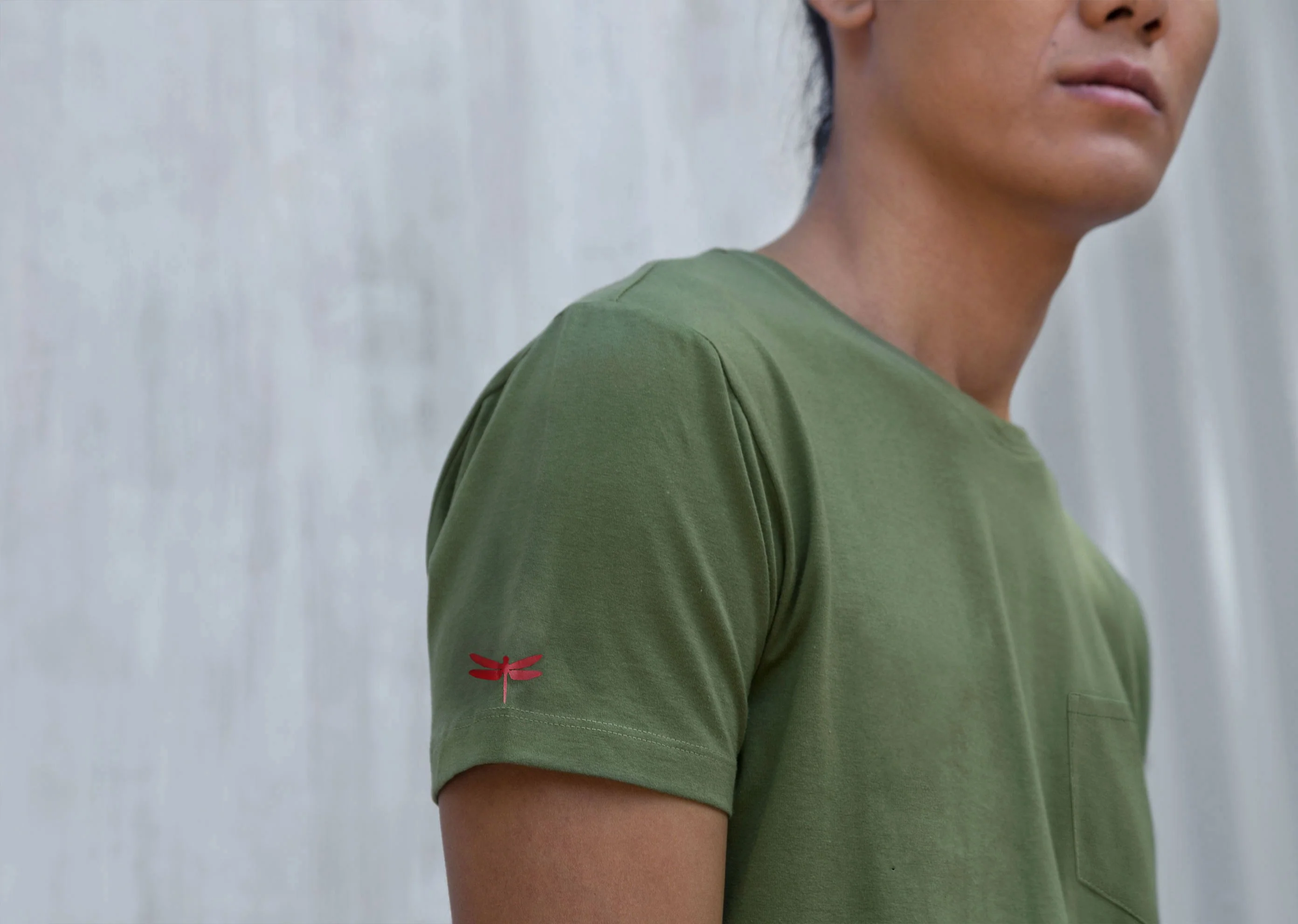 Pocket T-shirt - Green - Image 3