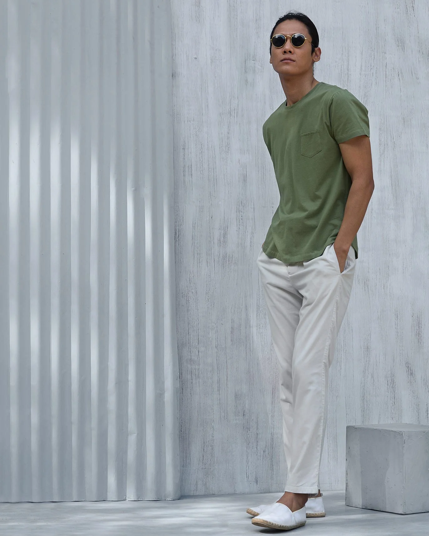 Pocket T-shirt - Green - Image 4