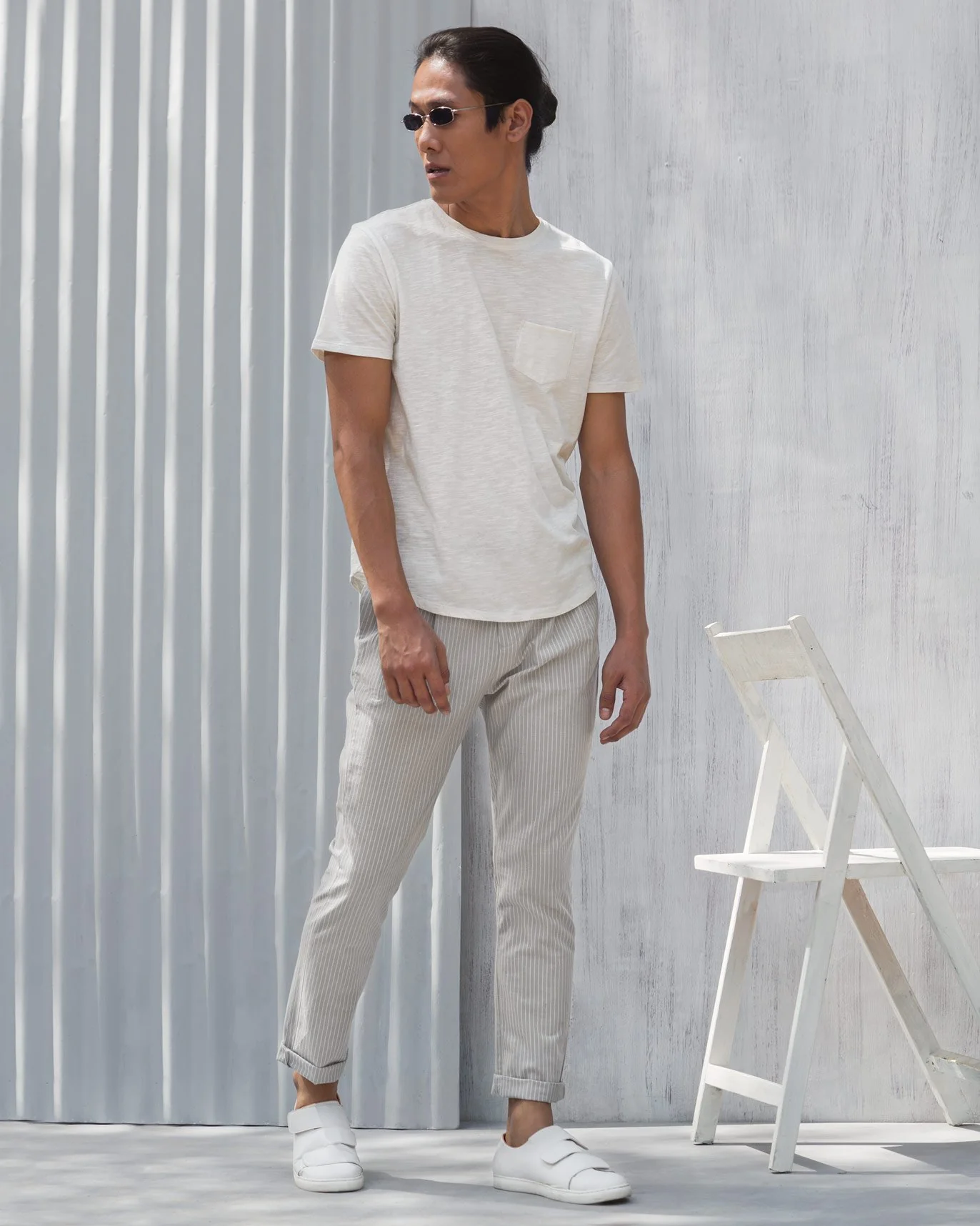 Pocket T-shirt - White - Image 4
