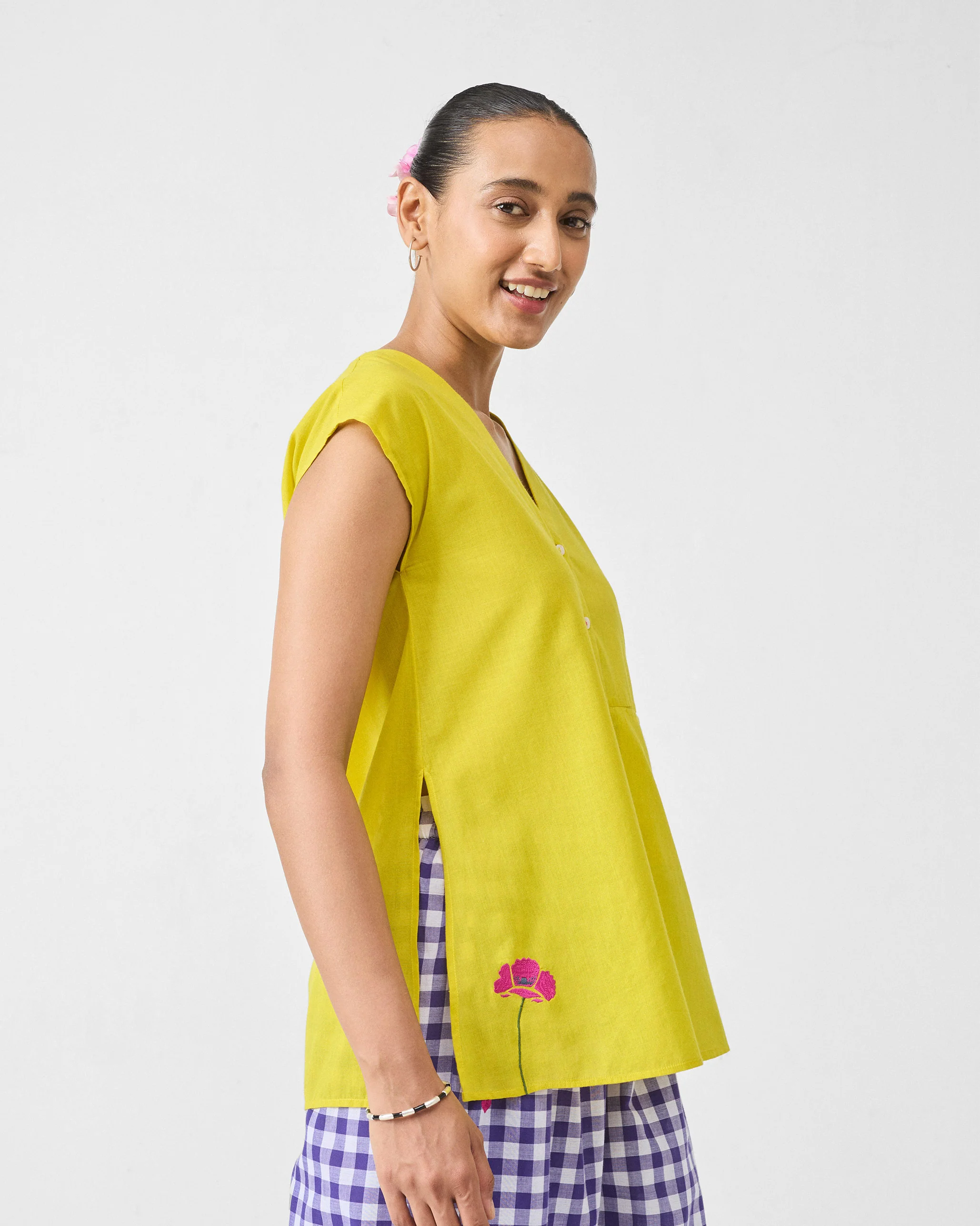 Pocket Top - Chartreuse - Image 3