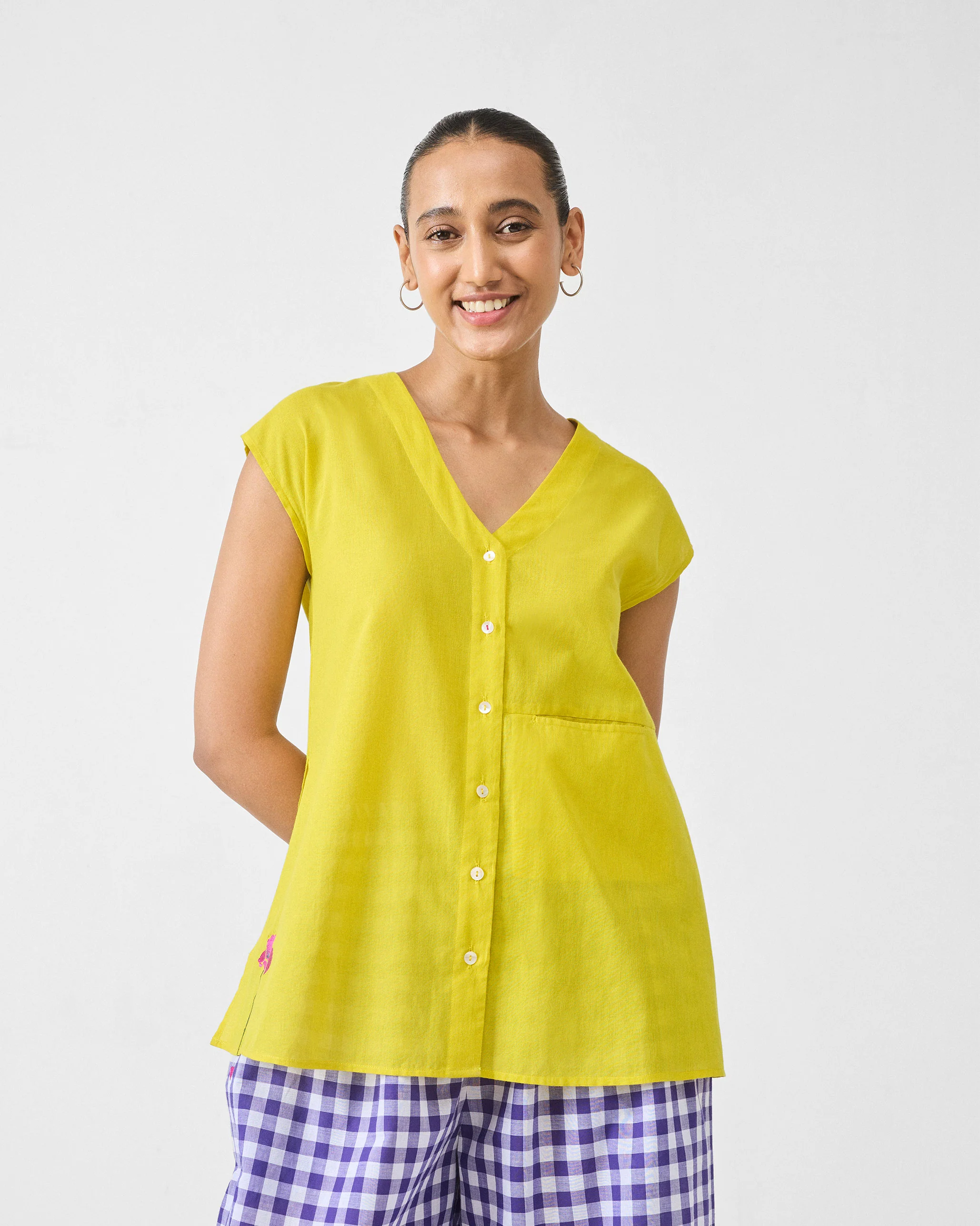 Pocket Top - Chartreuse - Image 5