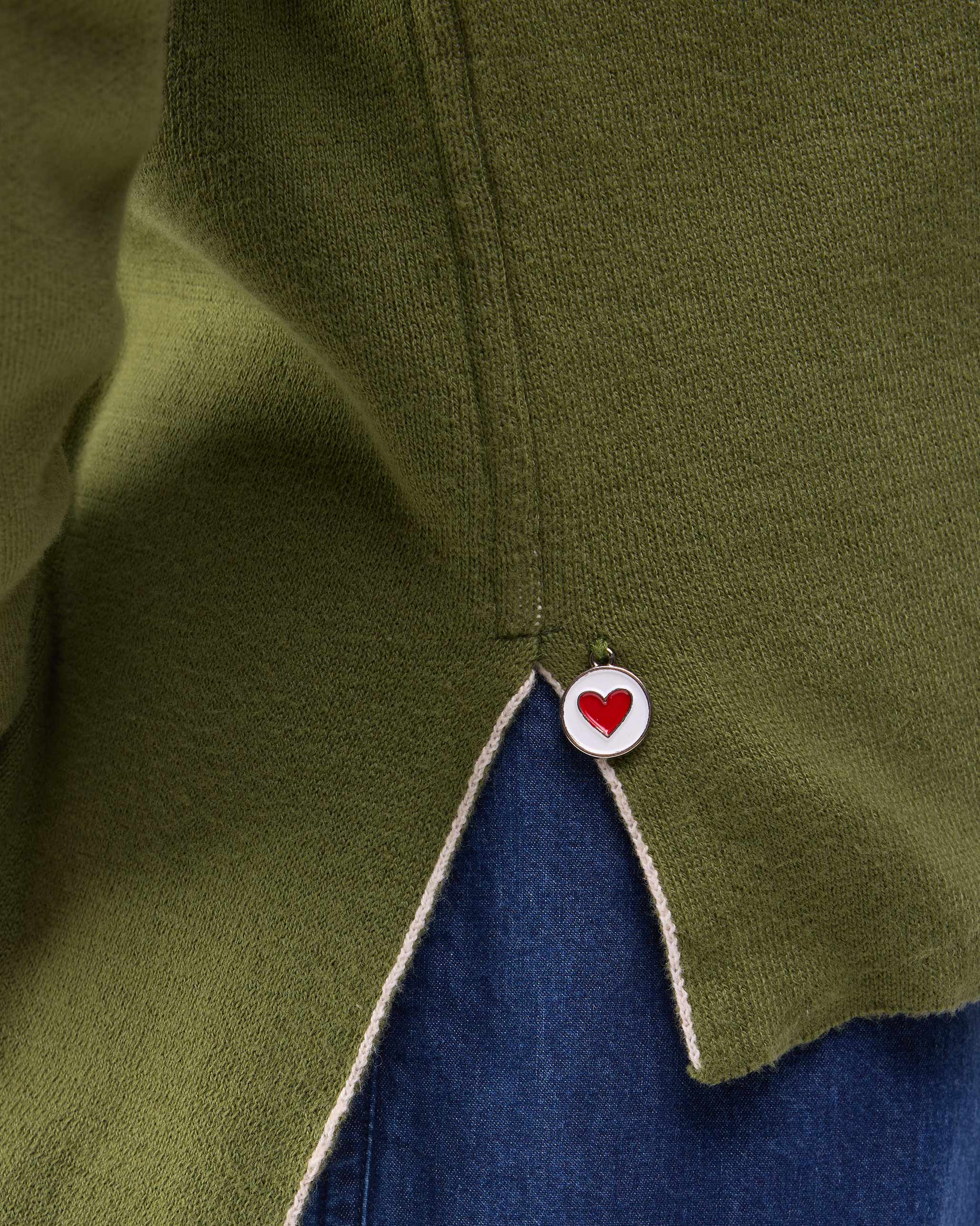 Polka Jumper - Olive & Oatmeal Polkas - Image 3