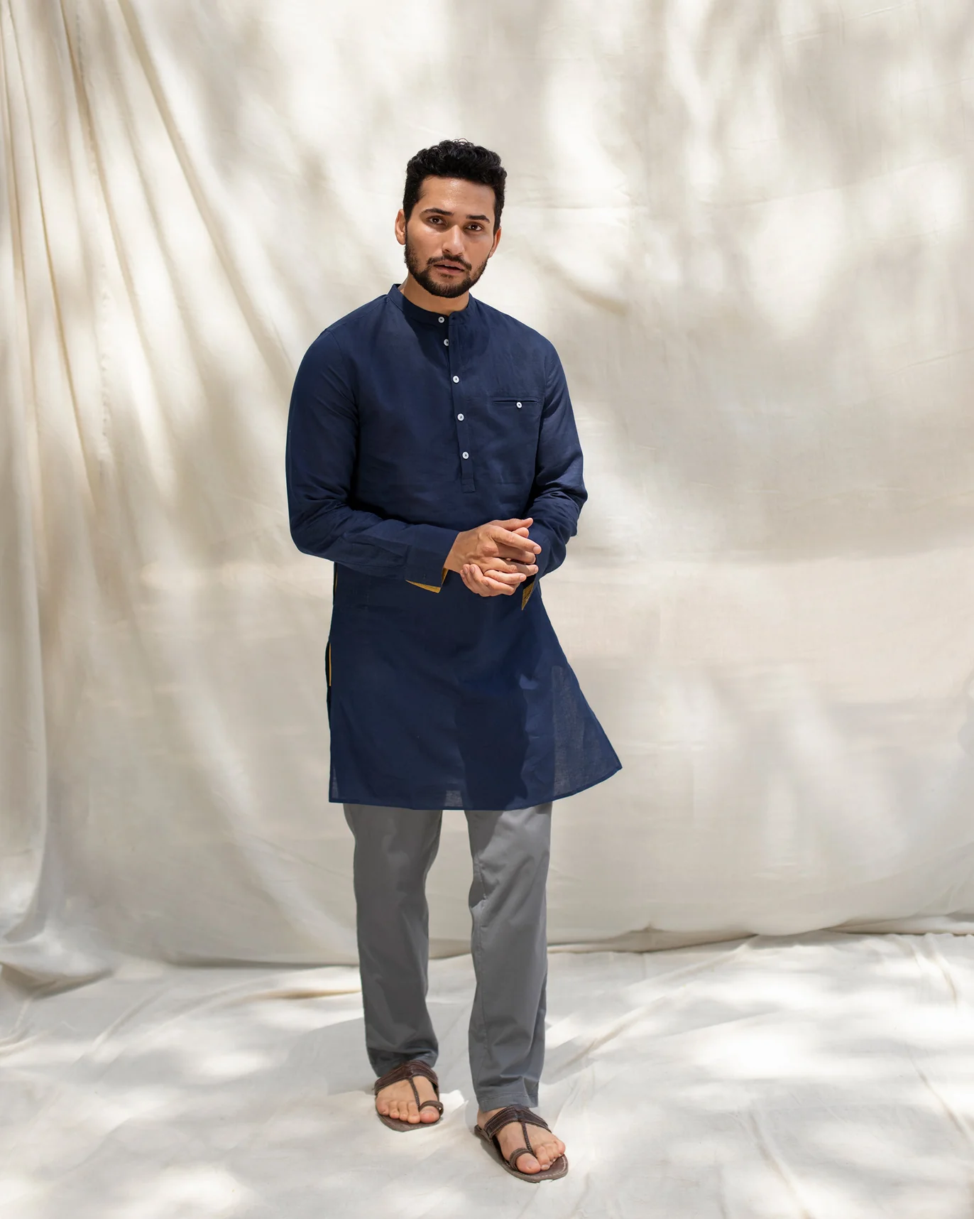 Pondicherry Kurta - Indigo - Image 4