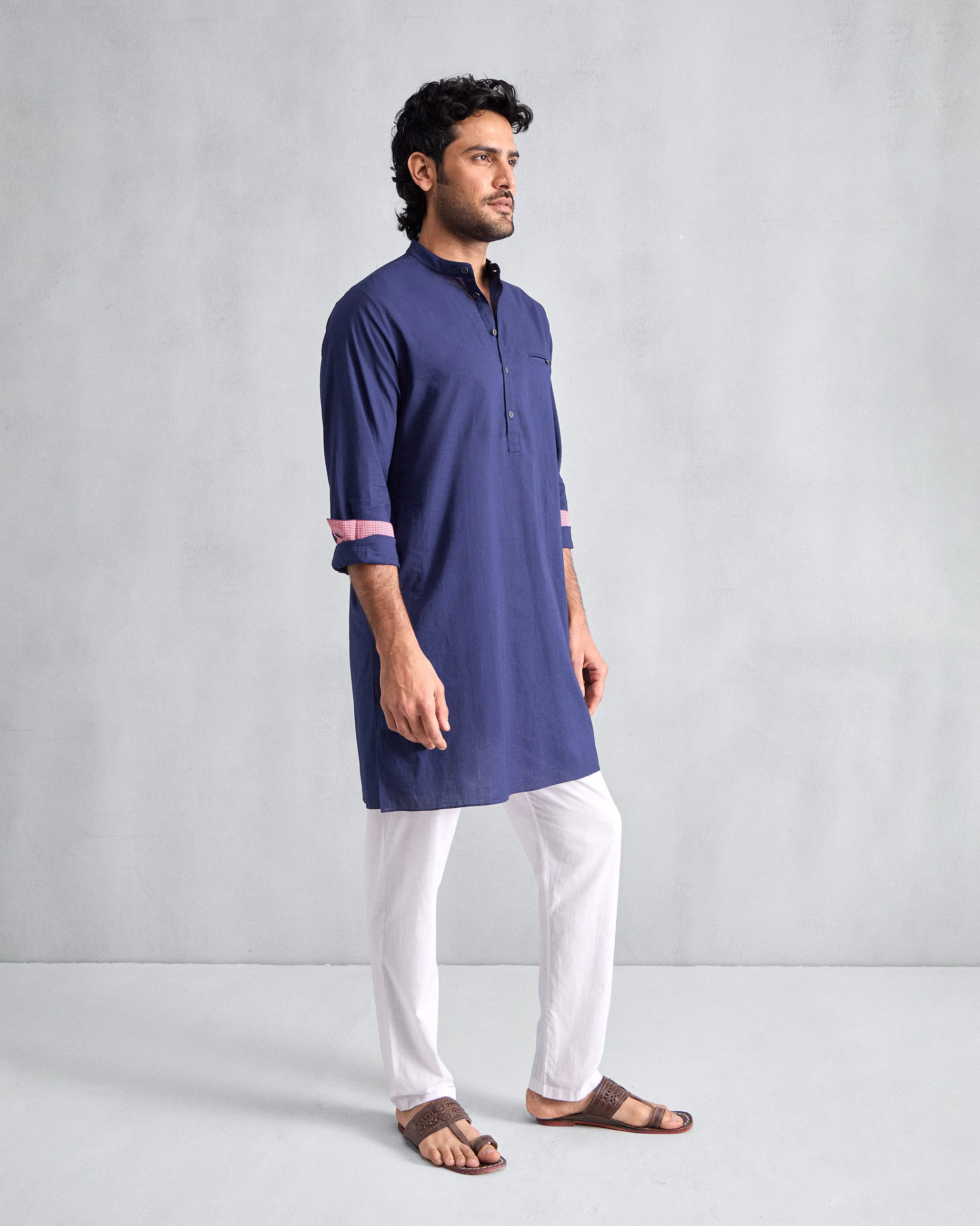 Pondicherry Kurta - Ink Blue - Image 2