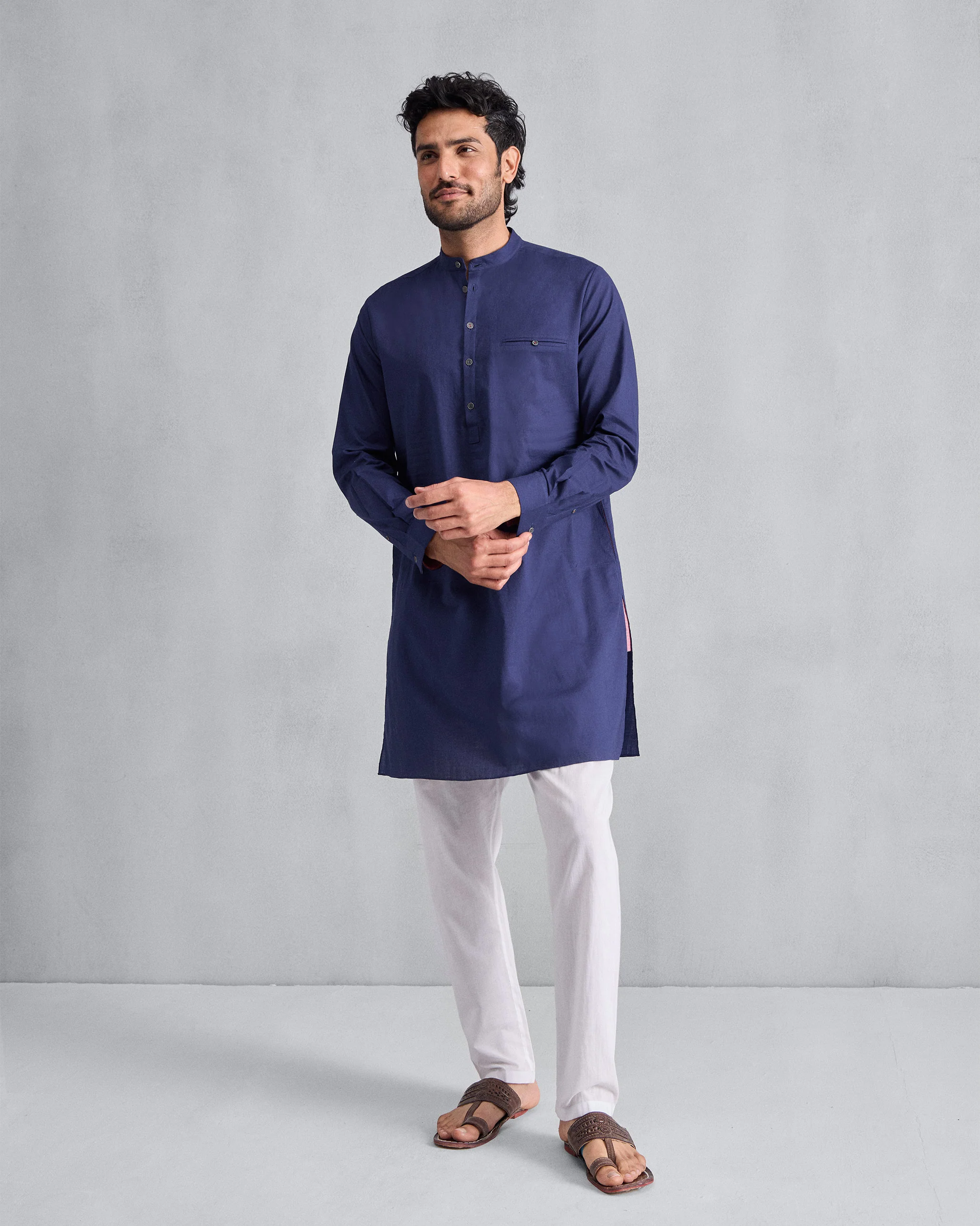 Pondicherry Kurta - Ink Blue - Image 7