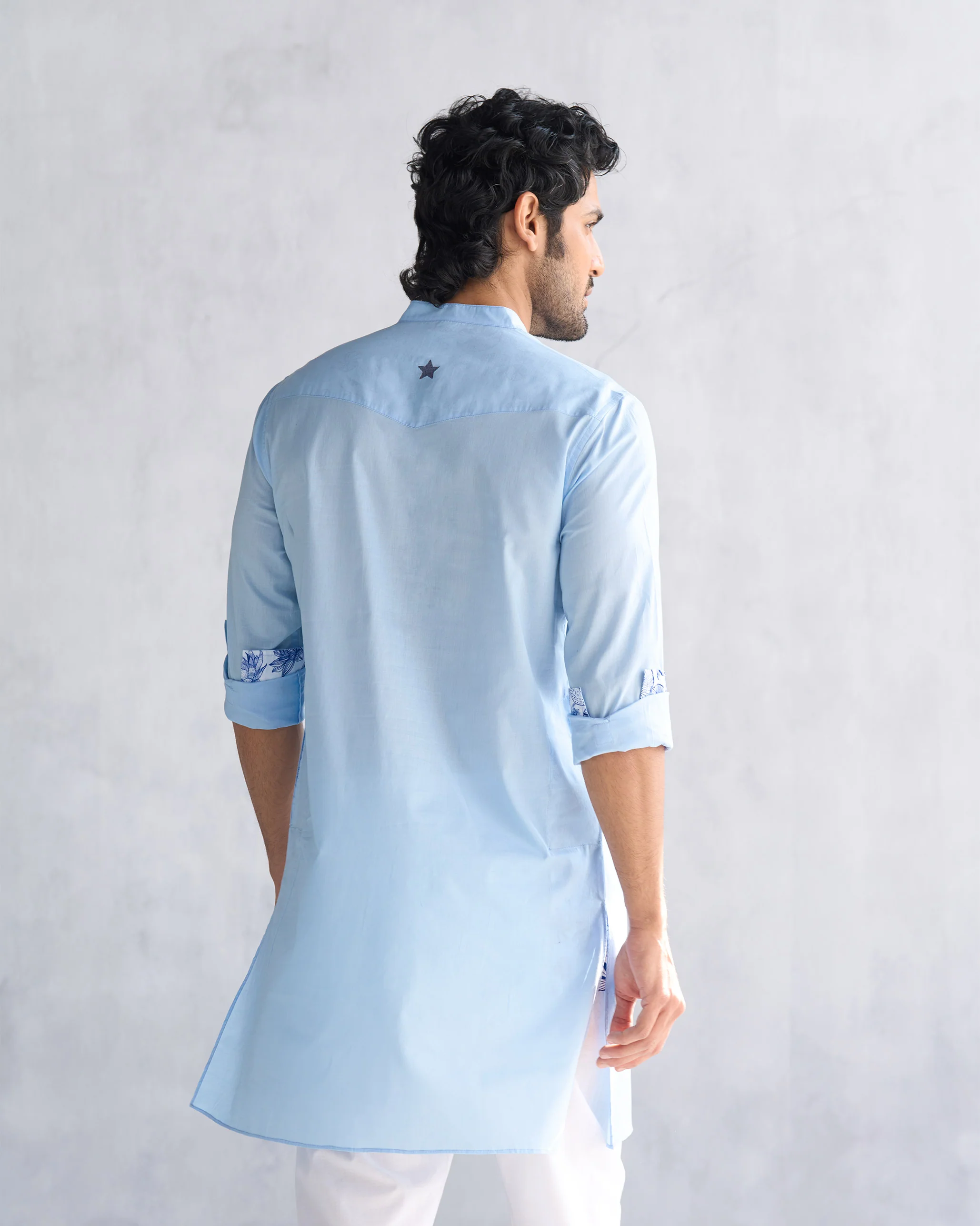 Pondicherry Kurta - Light Blue - Image 4