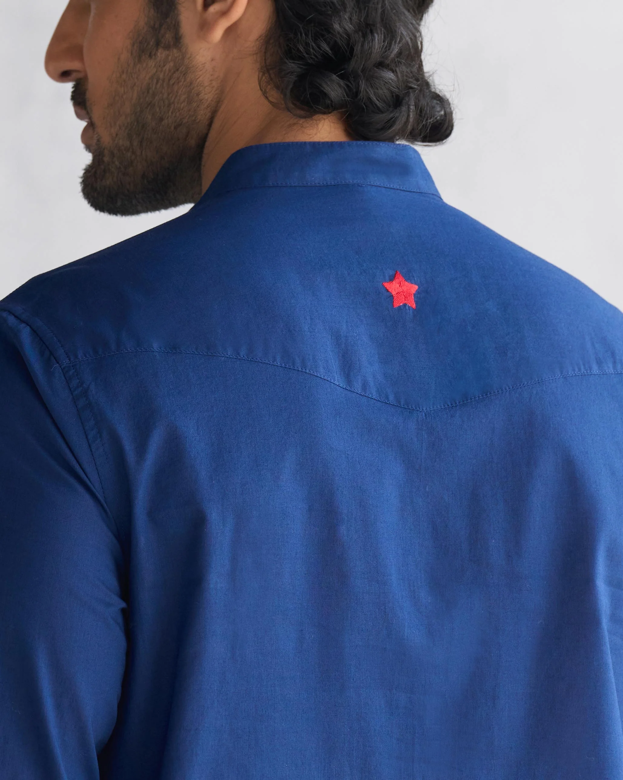 Pondicherry Kurta - Navy - Image 3
