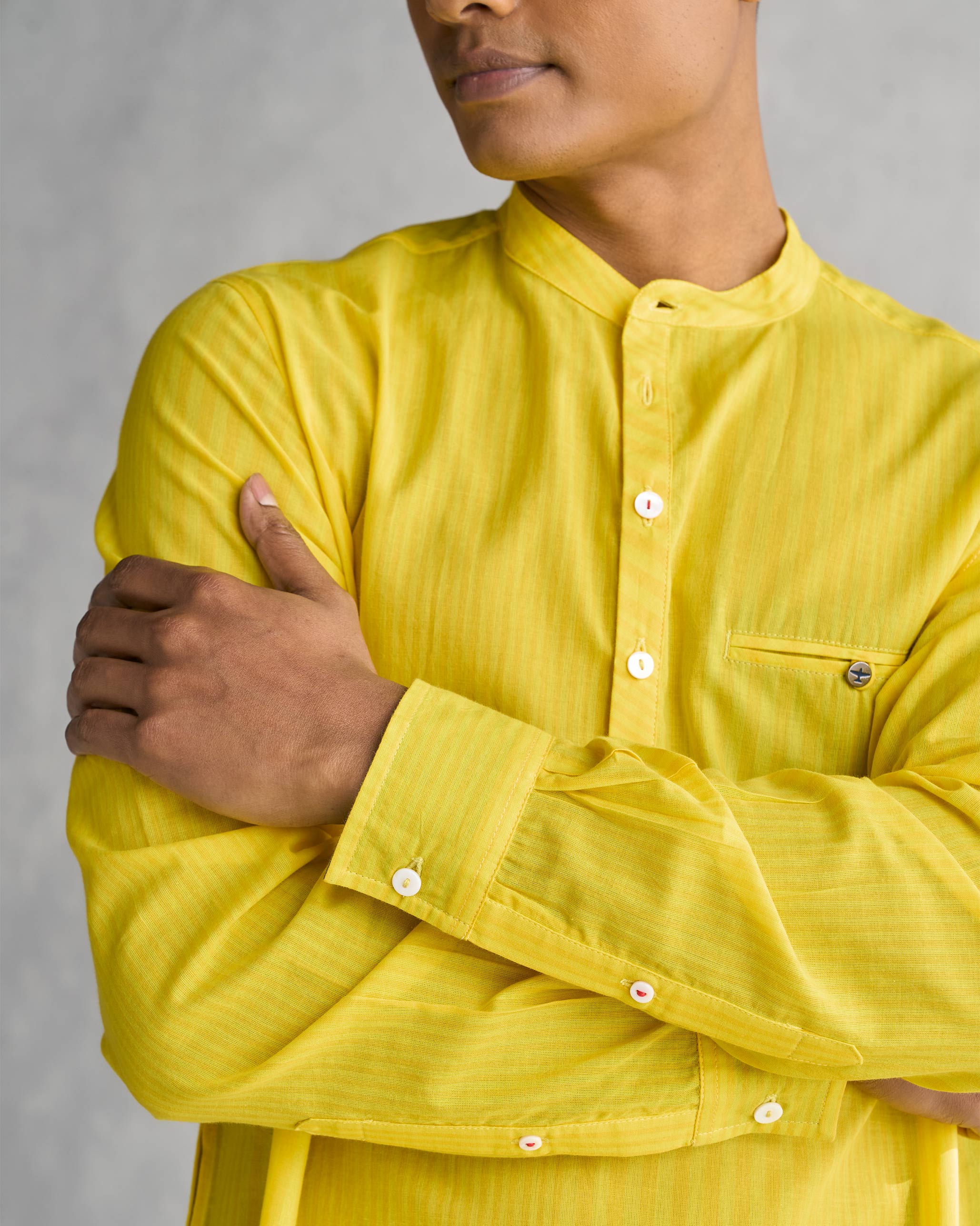 Pondicherry Kurta - Yellow - Image 4