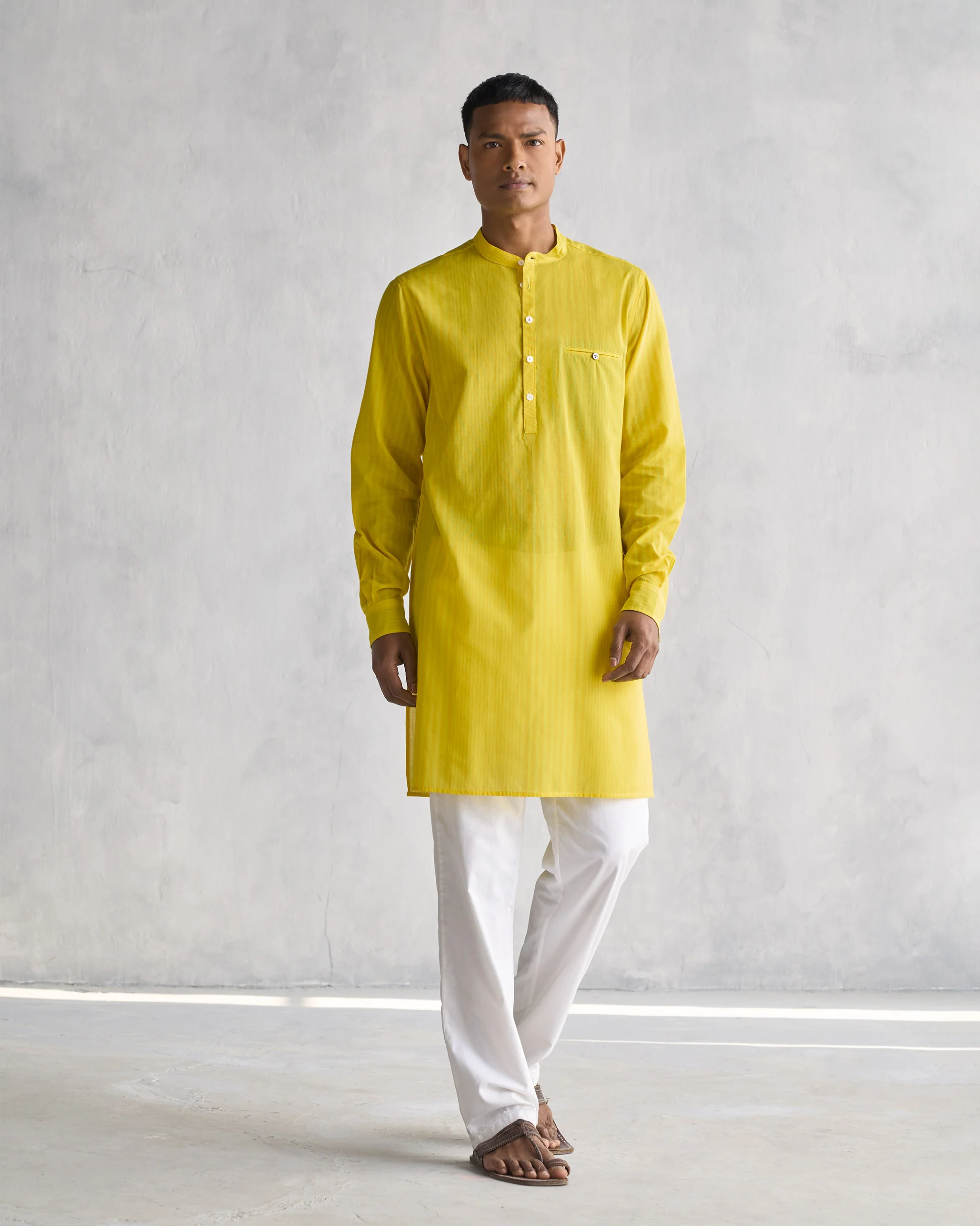 Pondicherry Kurta - Yellow - Image 6