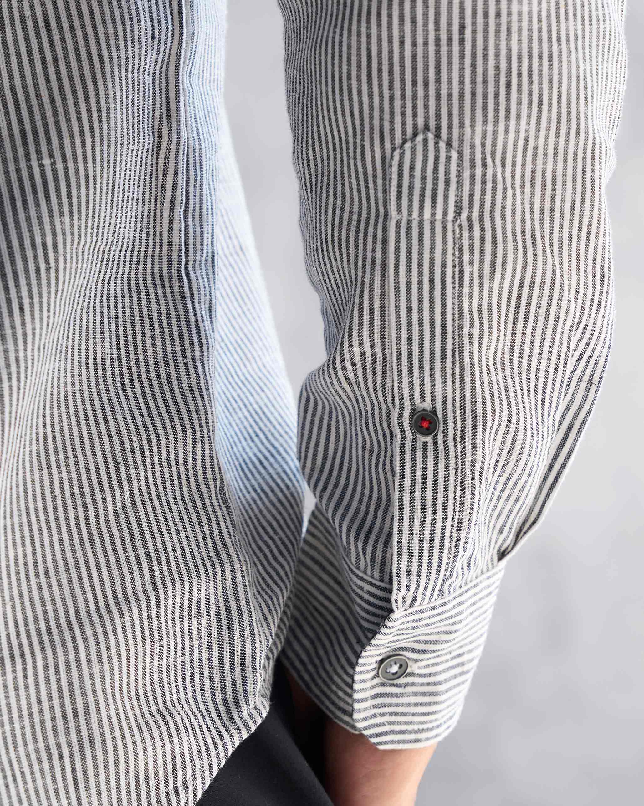 Pondicherry Shirt - Charcoal Stripe - Image 3