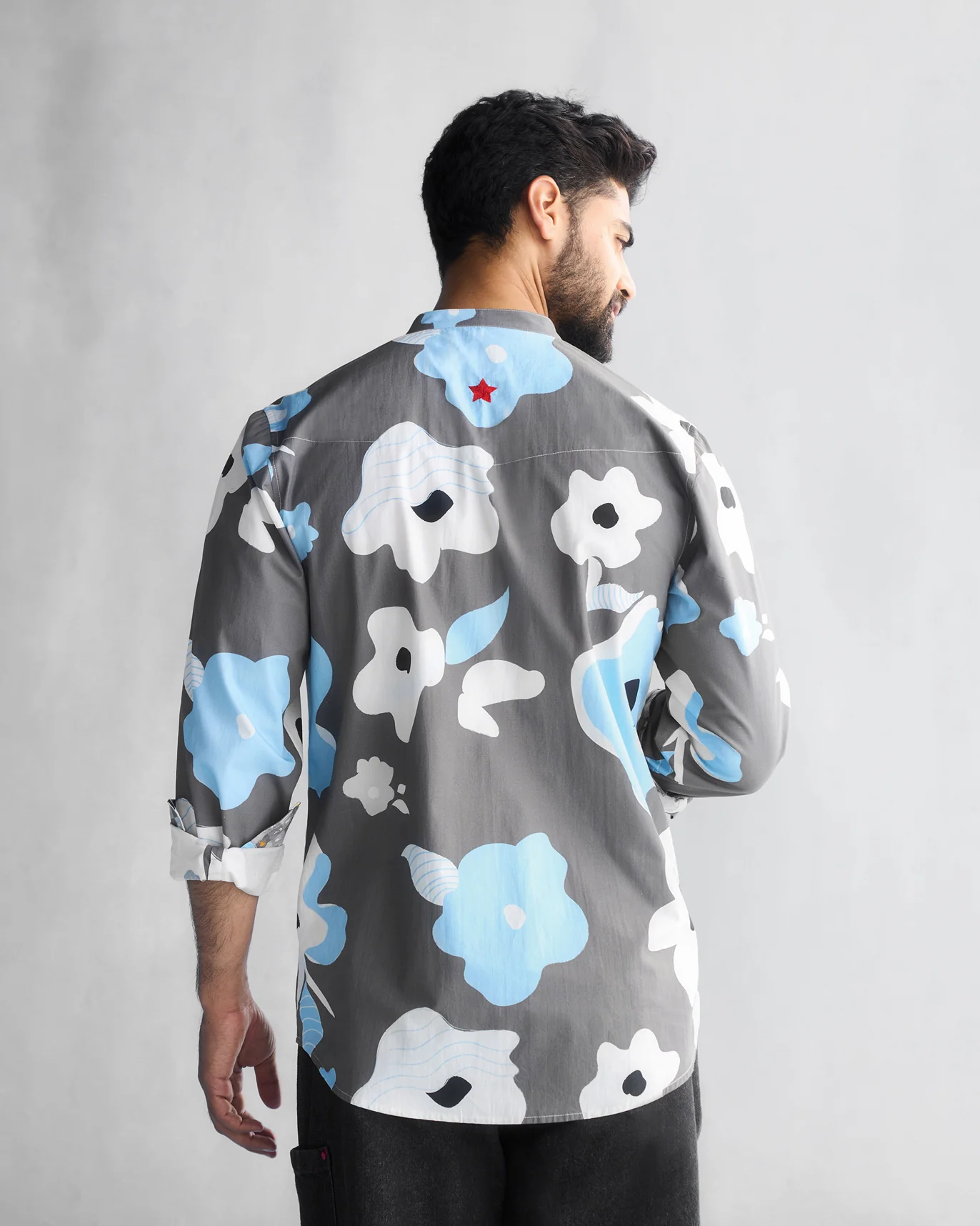 Pondicherry Shirt - Grey & Blue - Image 5