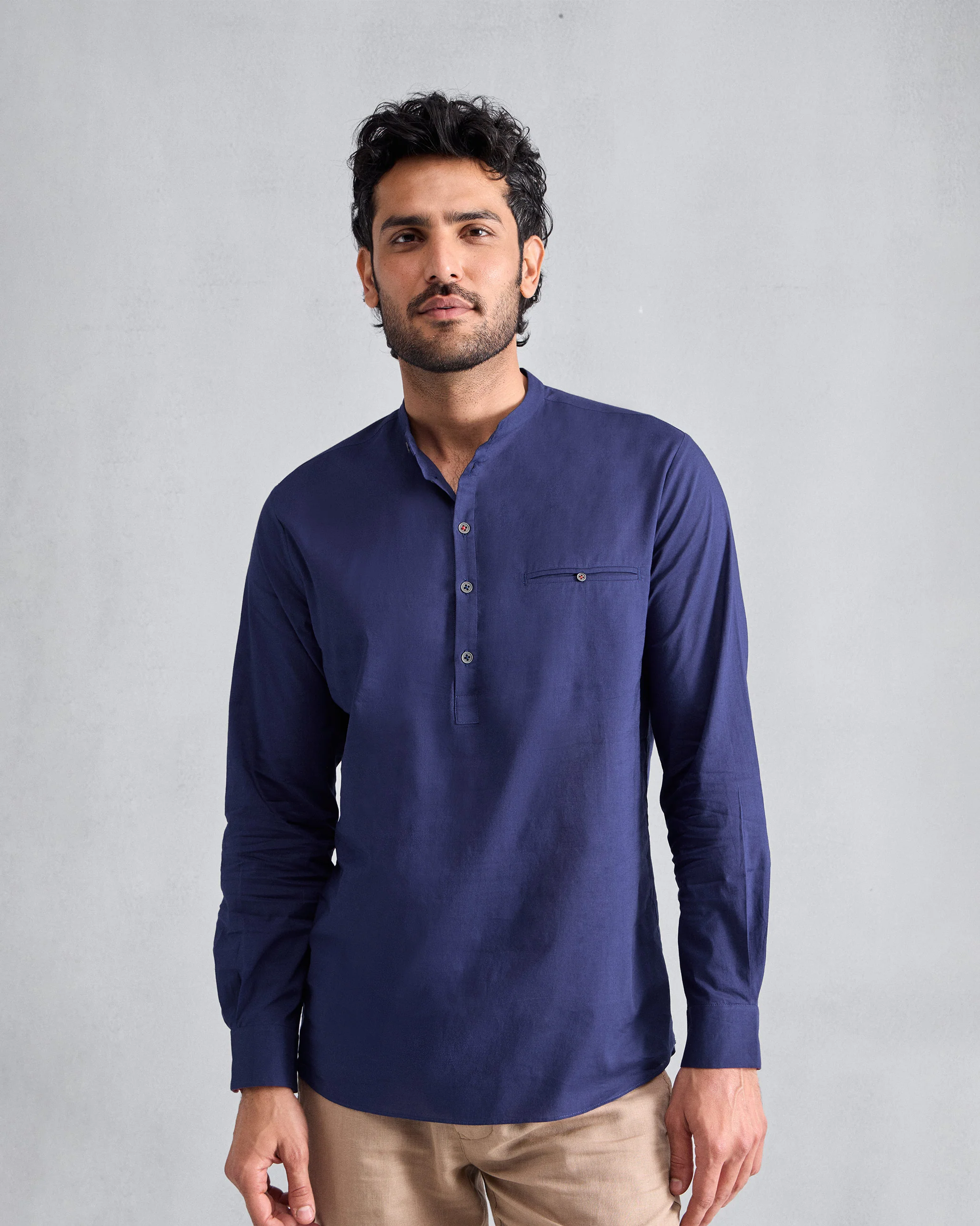 Pondicherry Shirt - Ink Blue - Image 6