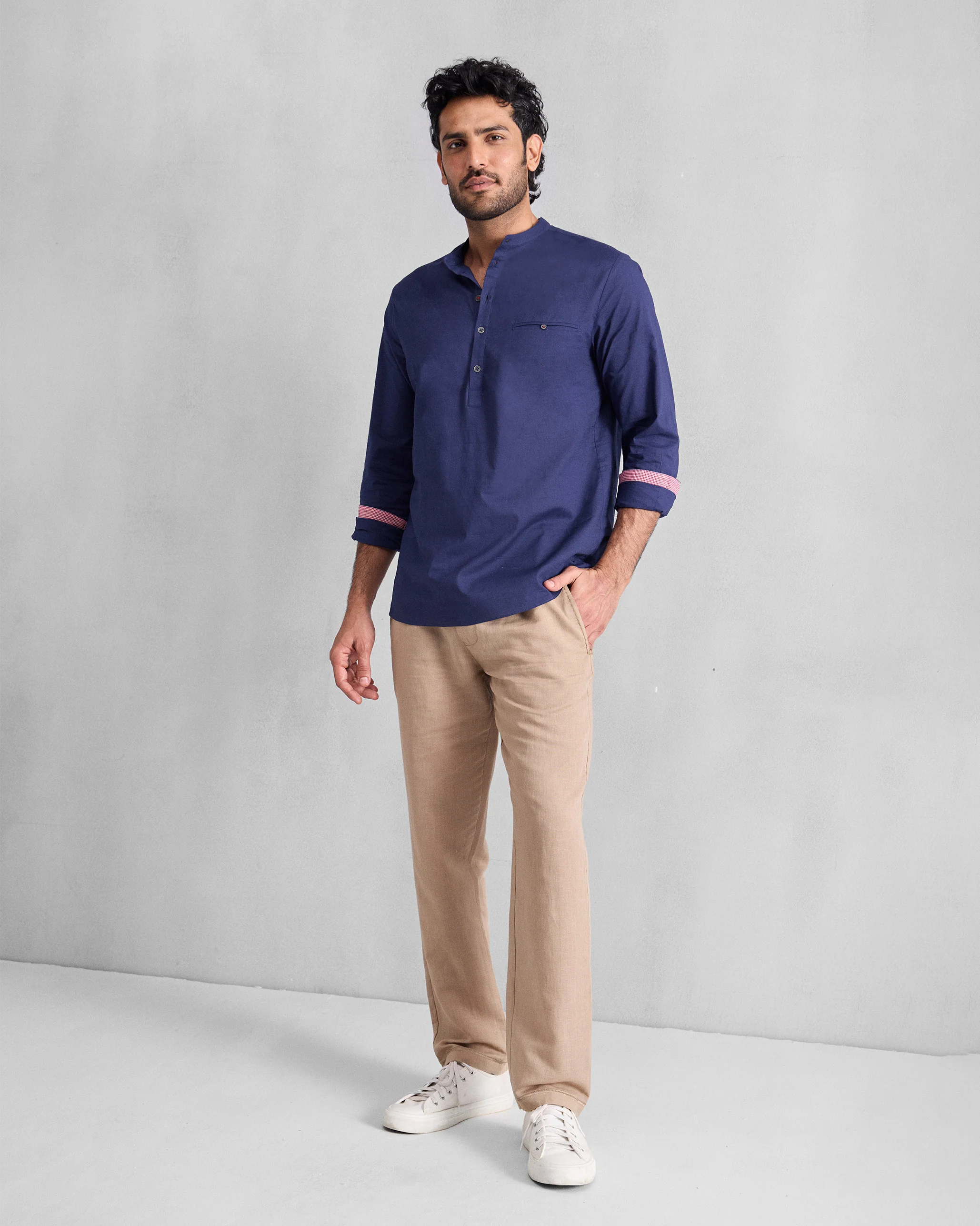 Pondicherry Shirt - Ink Blue - Image 7