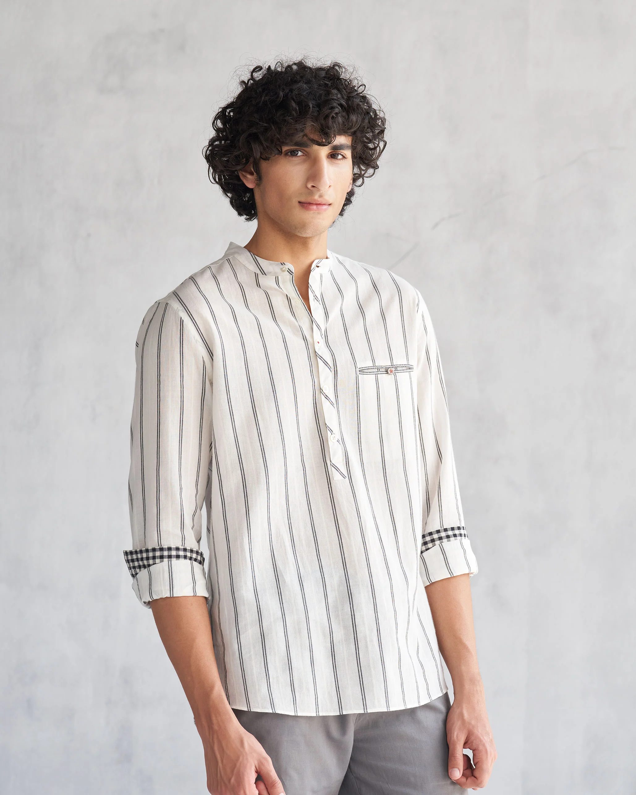 Pondicherry Shirt - Ivory & Black - Image 6
