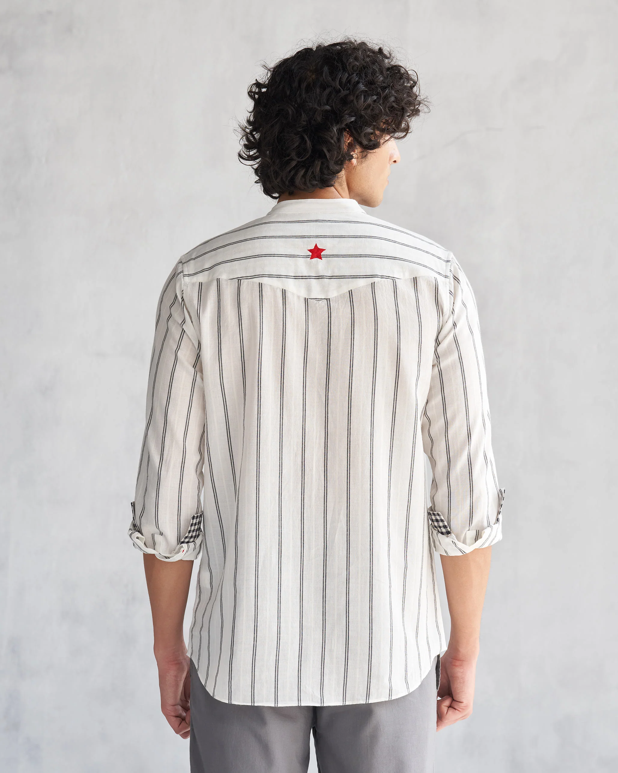 Pondicherry Shirt - Ivory & Black - Image 7