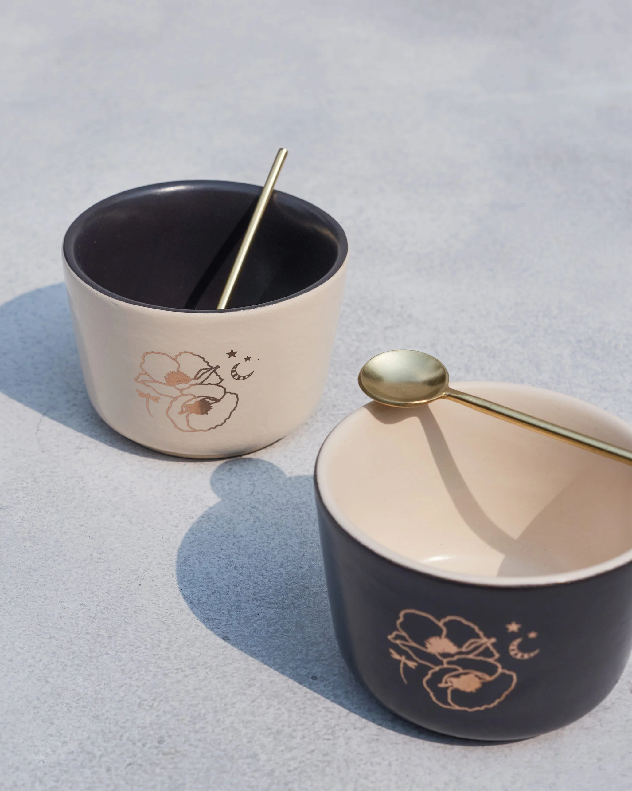 Poppy Bowls with Spoons (Set of 2) - Image 2