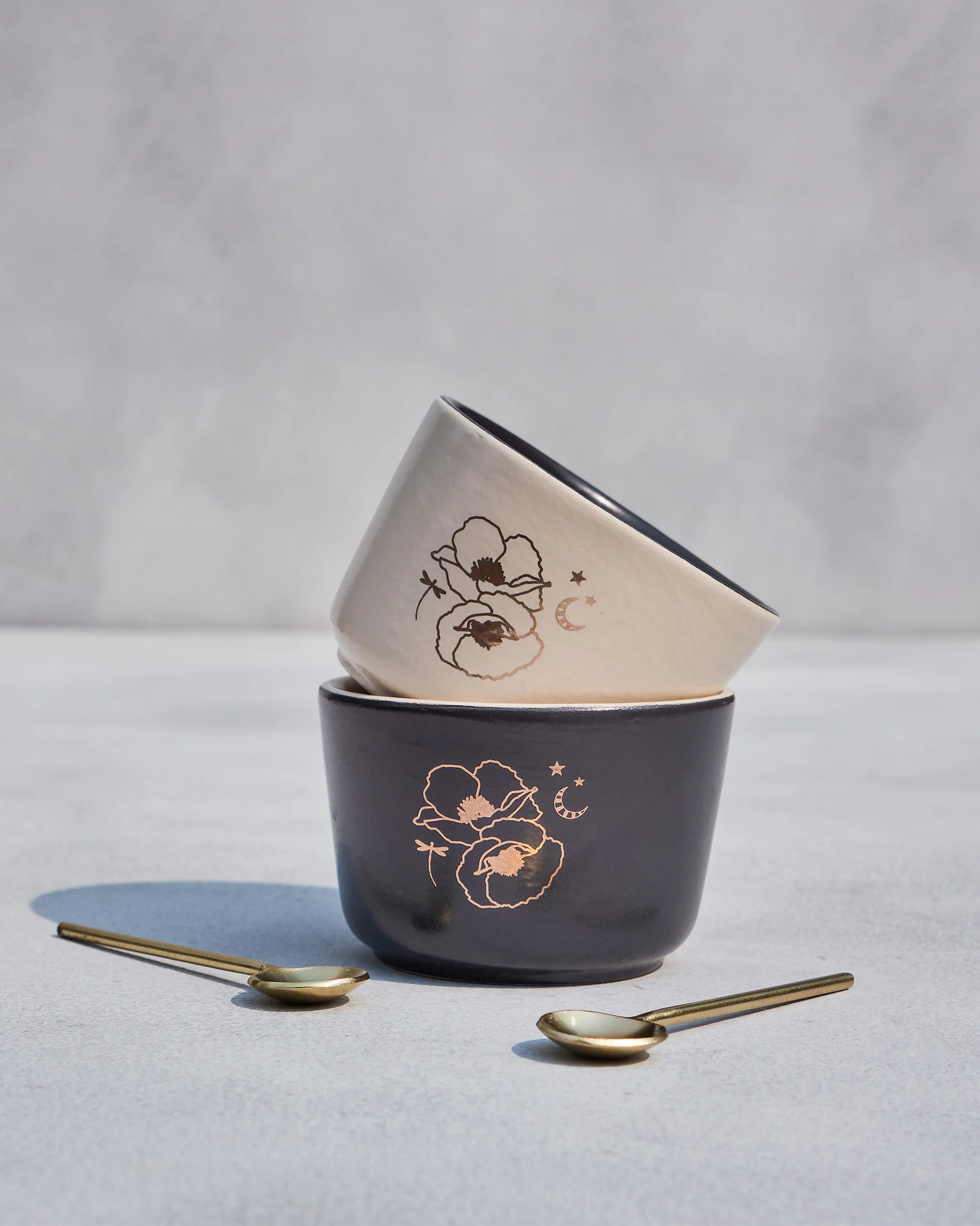Poppy Bowls with Spoons (Set of 2) - Image 3