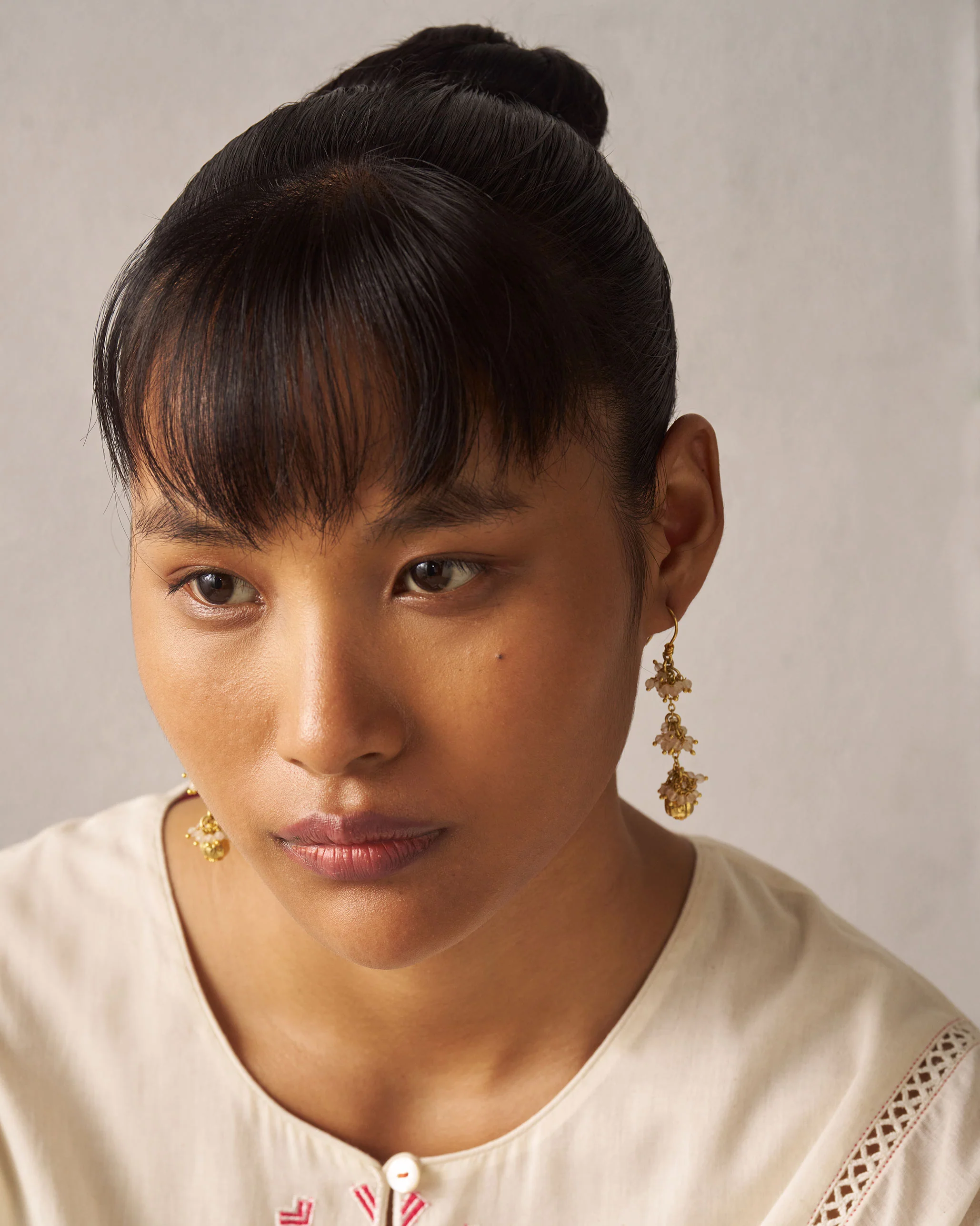 Poppy of Troy Earrings - Gold - Image 2