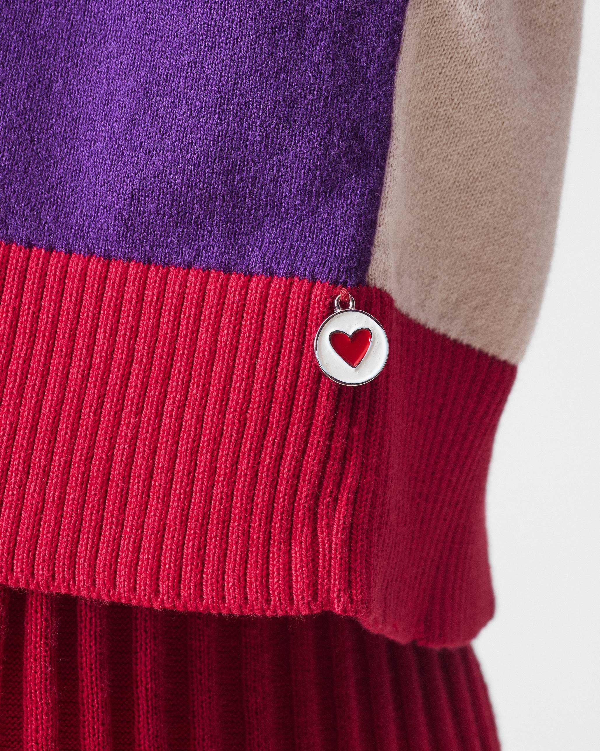 Pounce Sweater - Ivory & Purple - Image 5