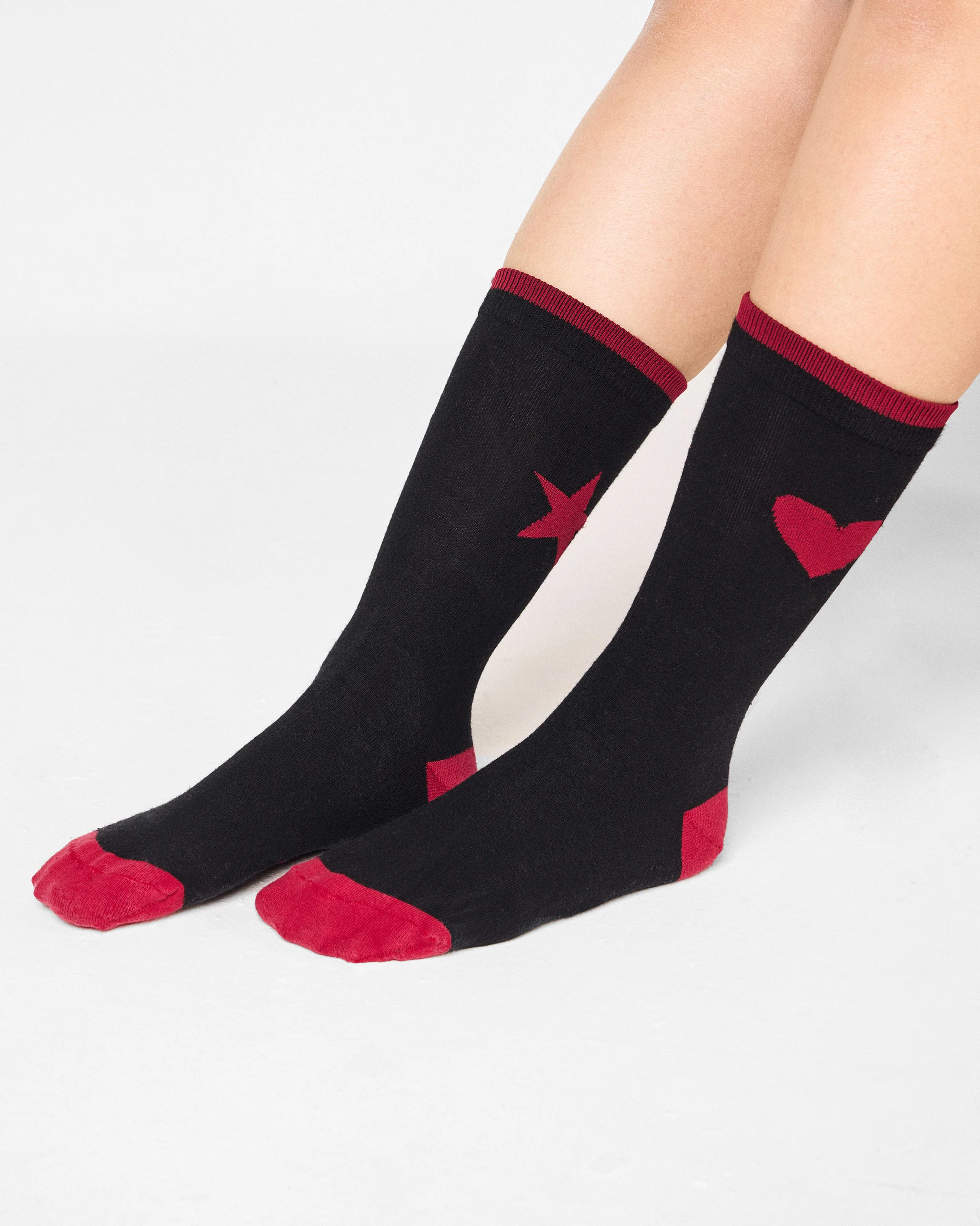 Power Pair Socks - Black & Red - Image 5