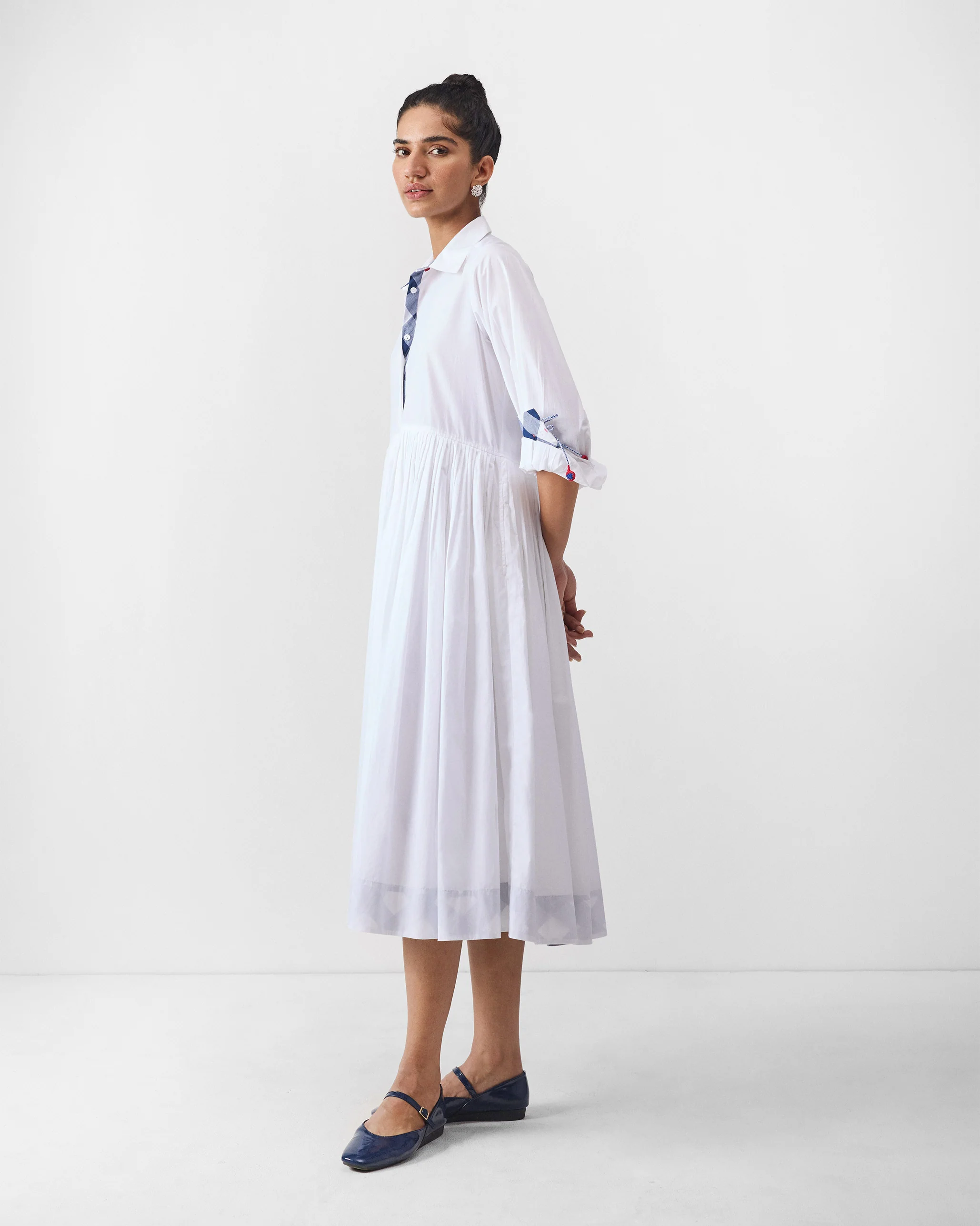 Puritsu Shirt Dress - White - Image 4