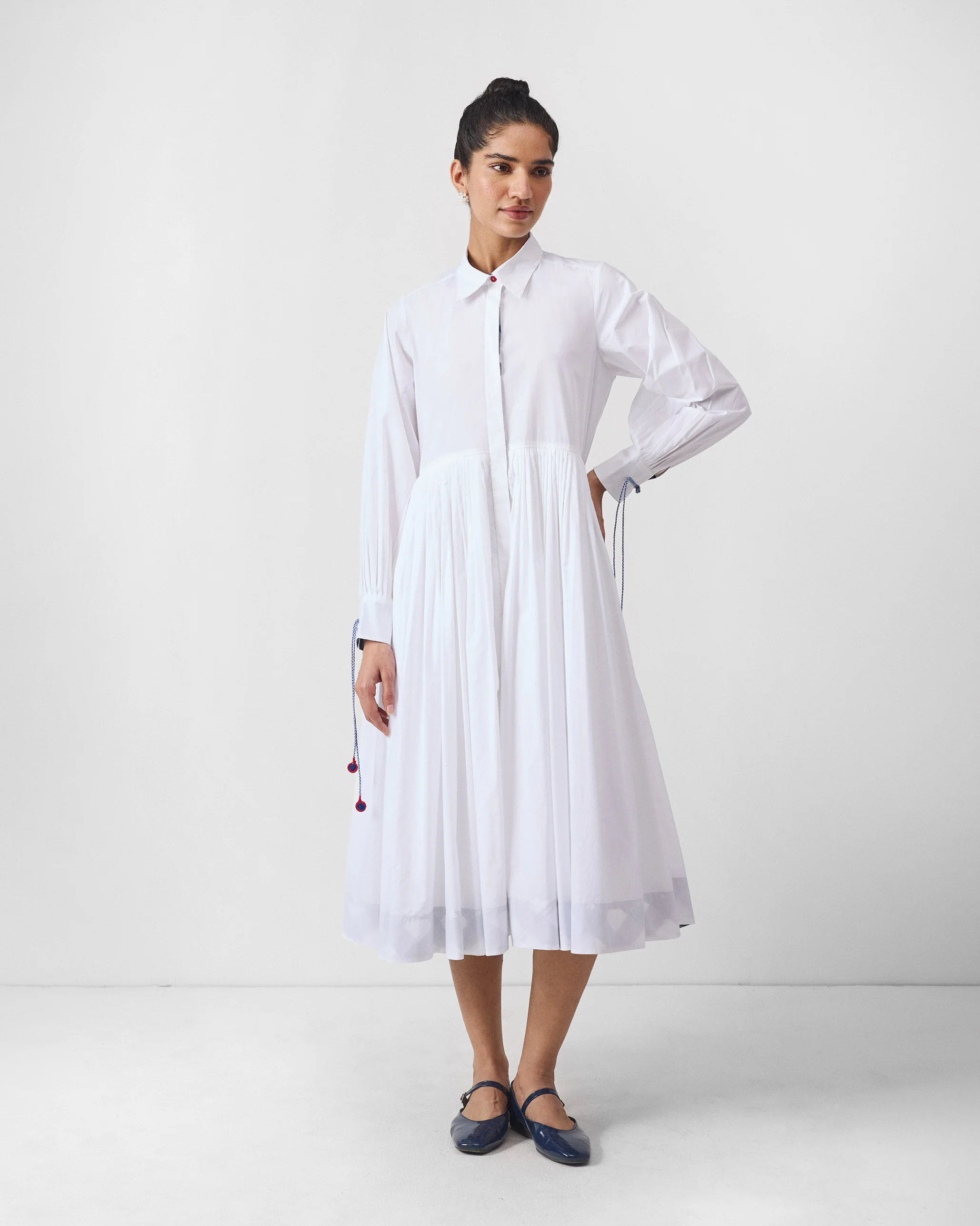 Puritsu Shirt Dress - White - Image 5