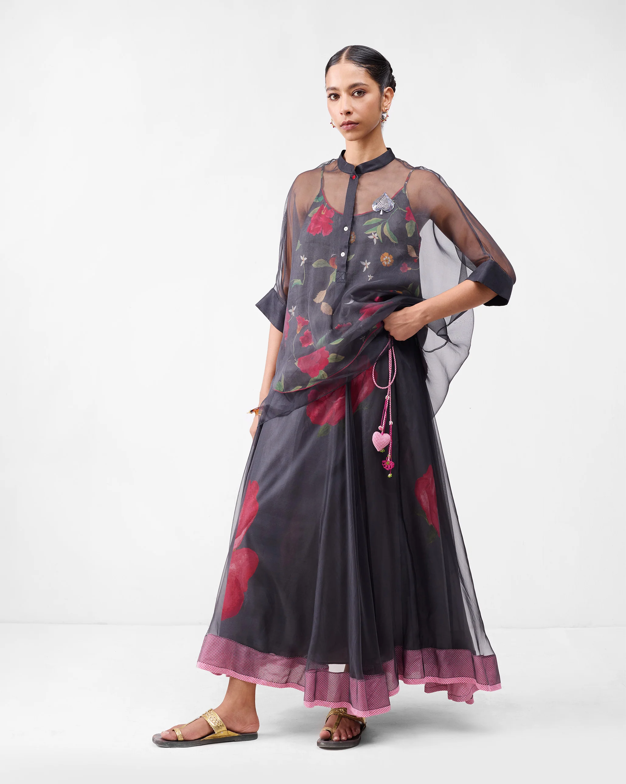 Jaisalmer Shirt with Slip - Charcoal - Image 9