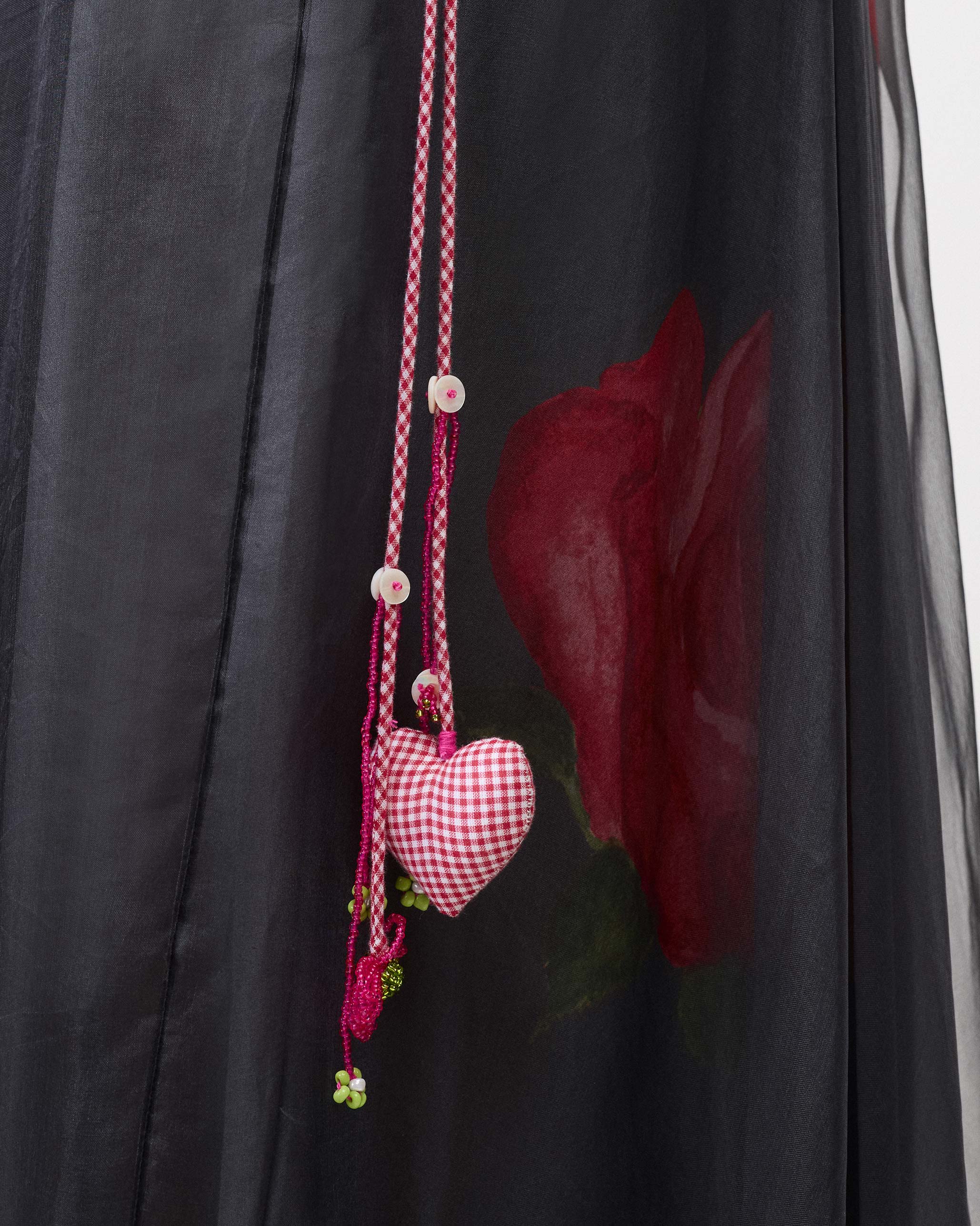 Pushkar Skirt - Charcoal & Watermelon - Image 5