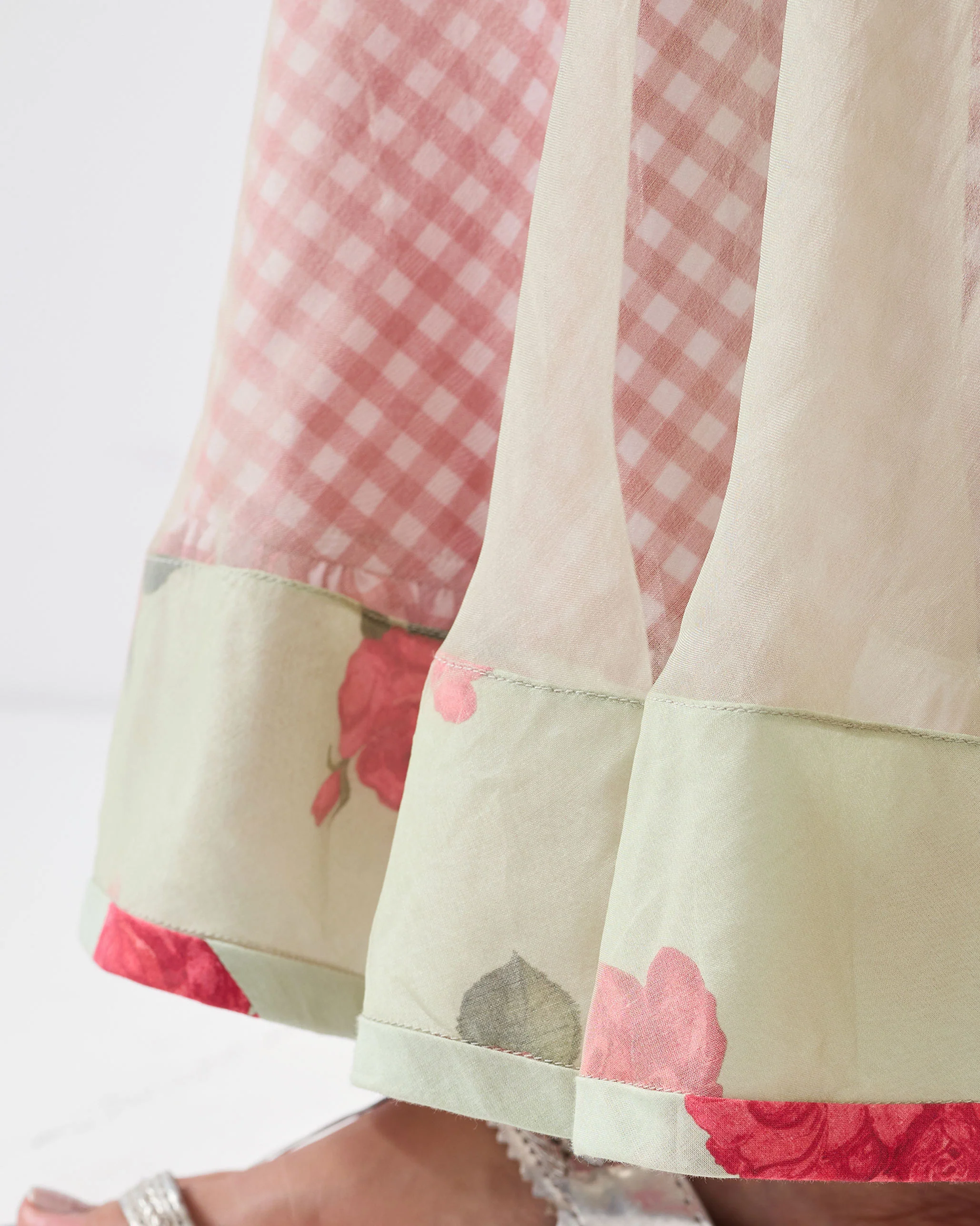 Pushkar Skirt - Mint & Watermelon - Image 7