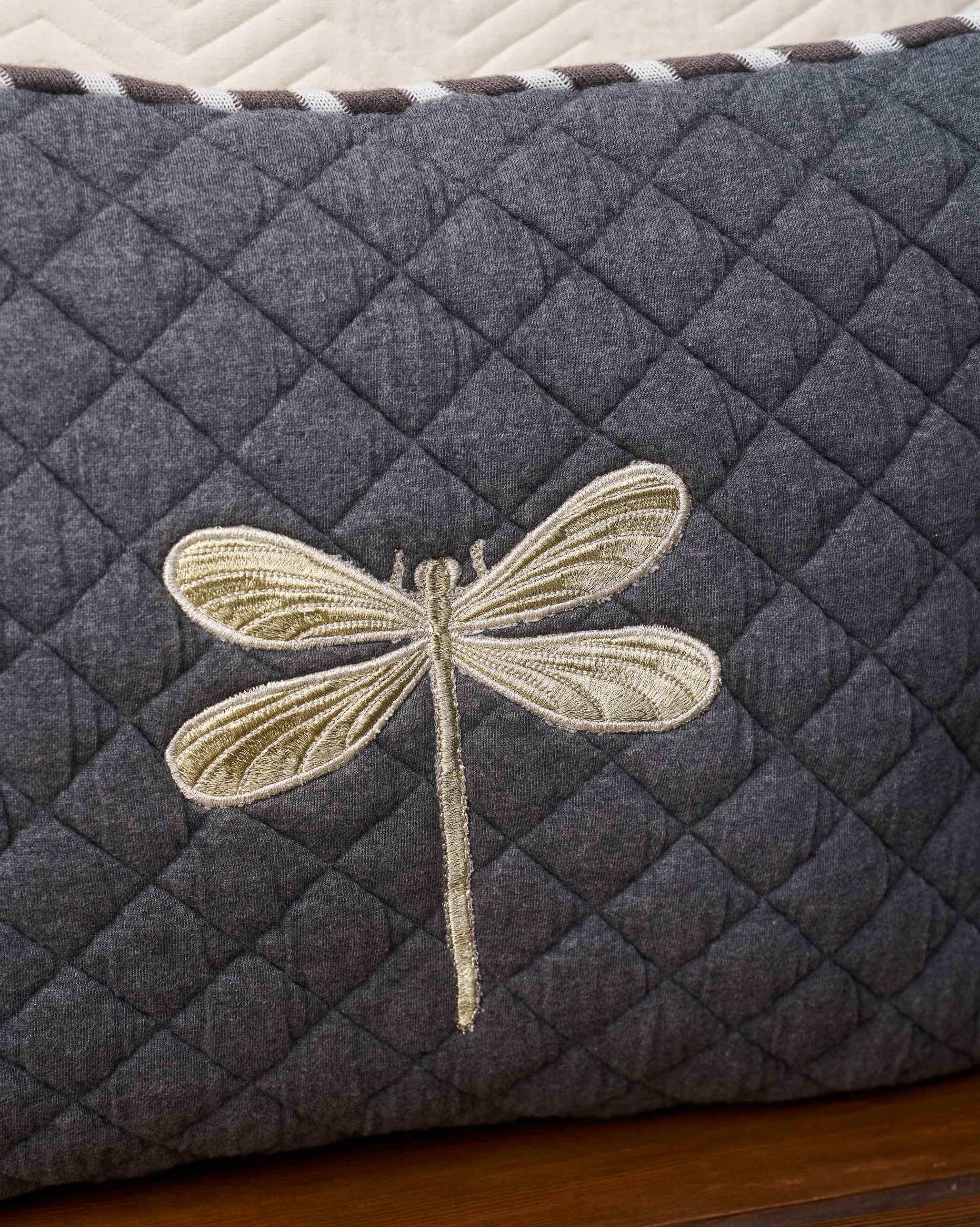 Quilted Dragonfly Cushion Cover - Image 3