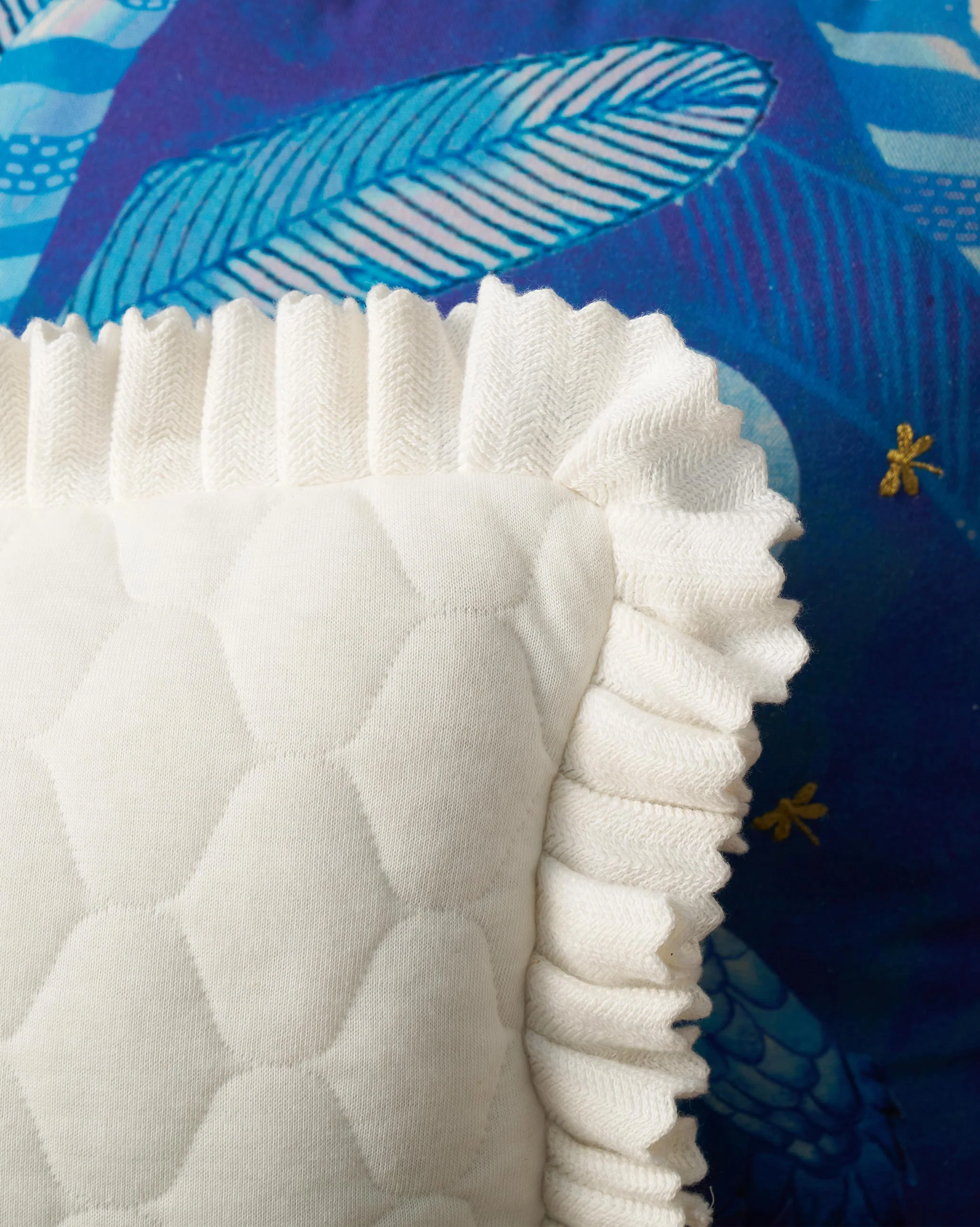 Quilted Dragonfly Cushion Cover - Ivory - Image 2