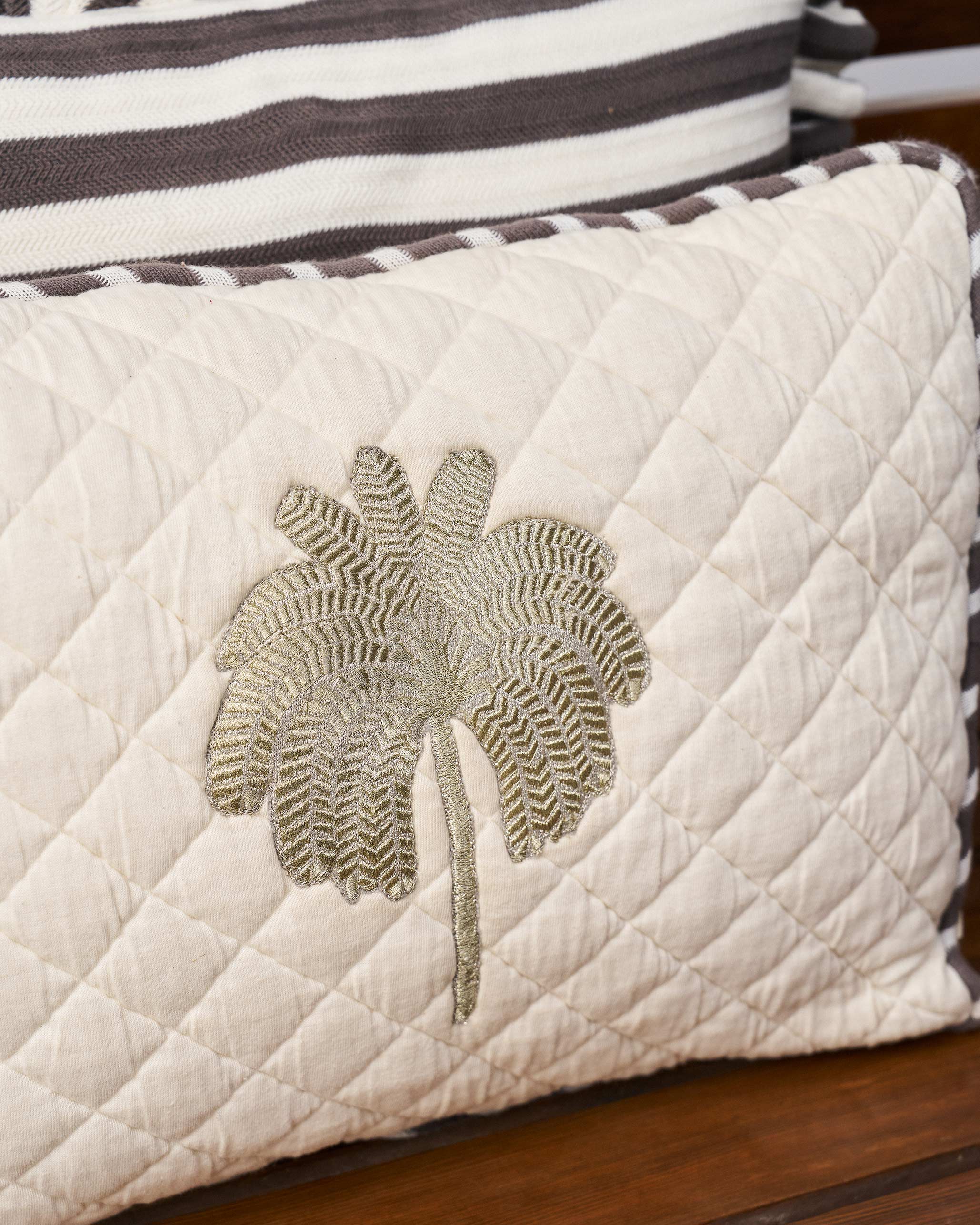 Quilted Palm Cushion Cover - Image 3