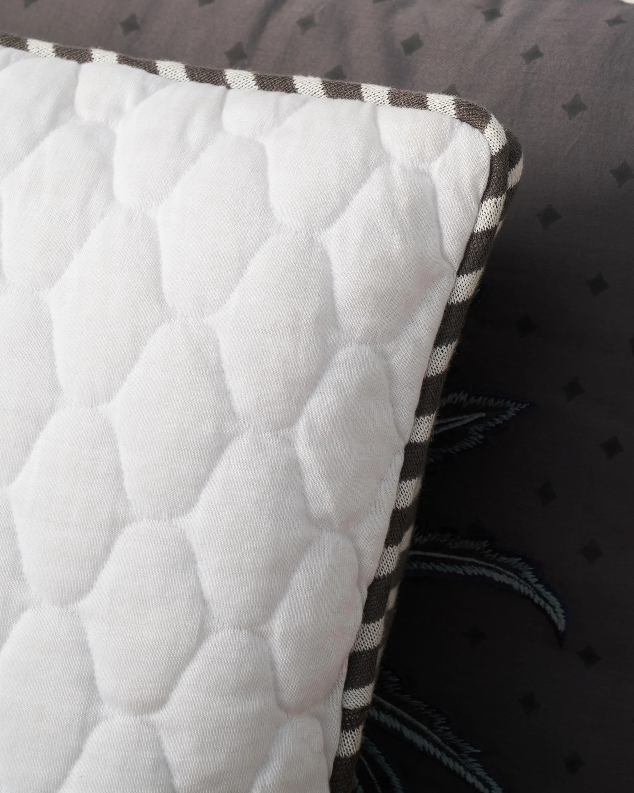 Quilted Poppy Cushion Cover - Image 3