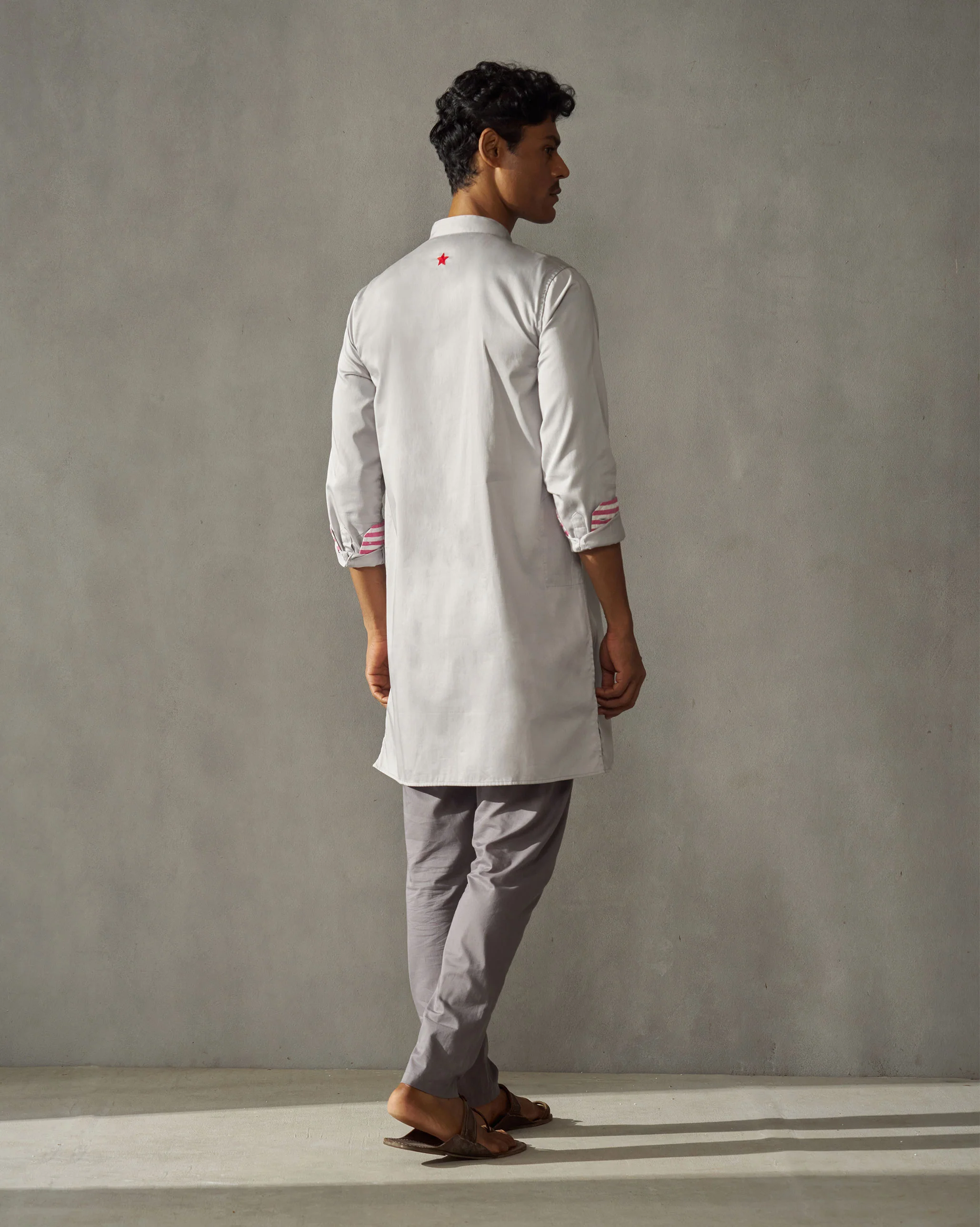 Raat Kurta - Grey - Image 5