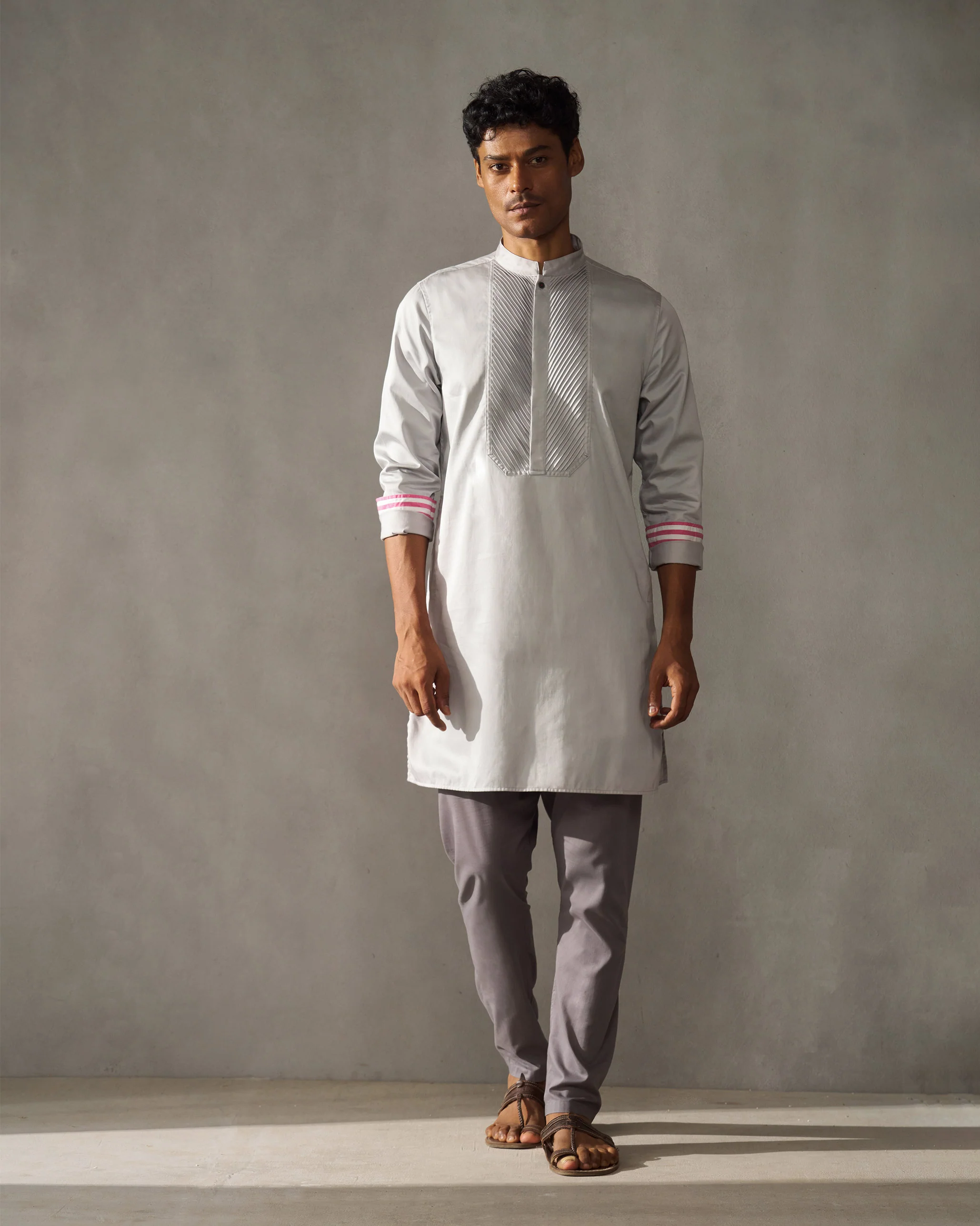 Raat Kurta - Grey - Image 7