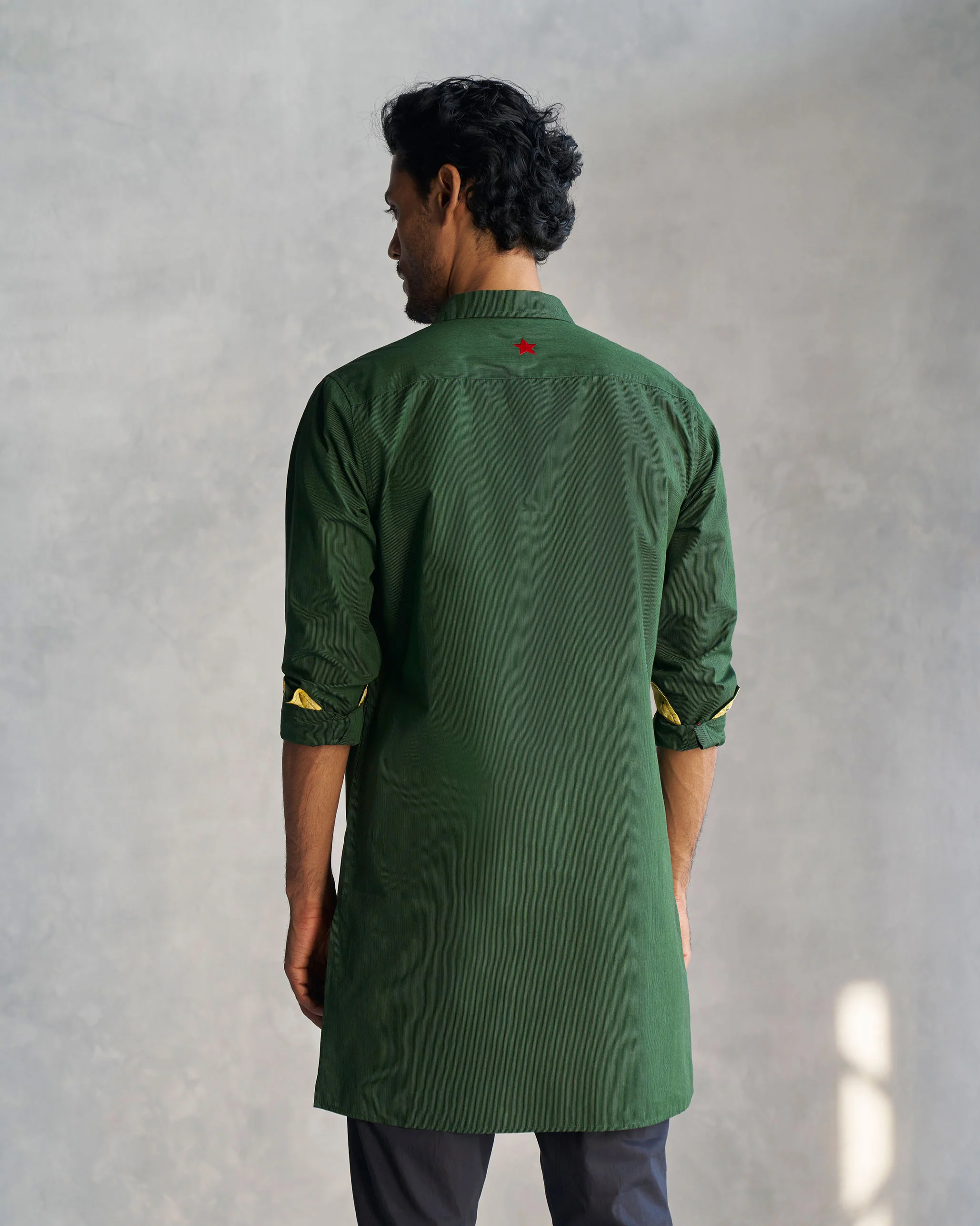 Raftaar Kurta - Green & Black - Image 3