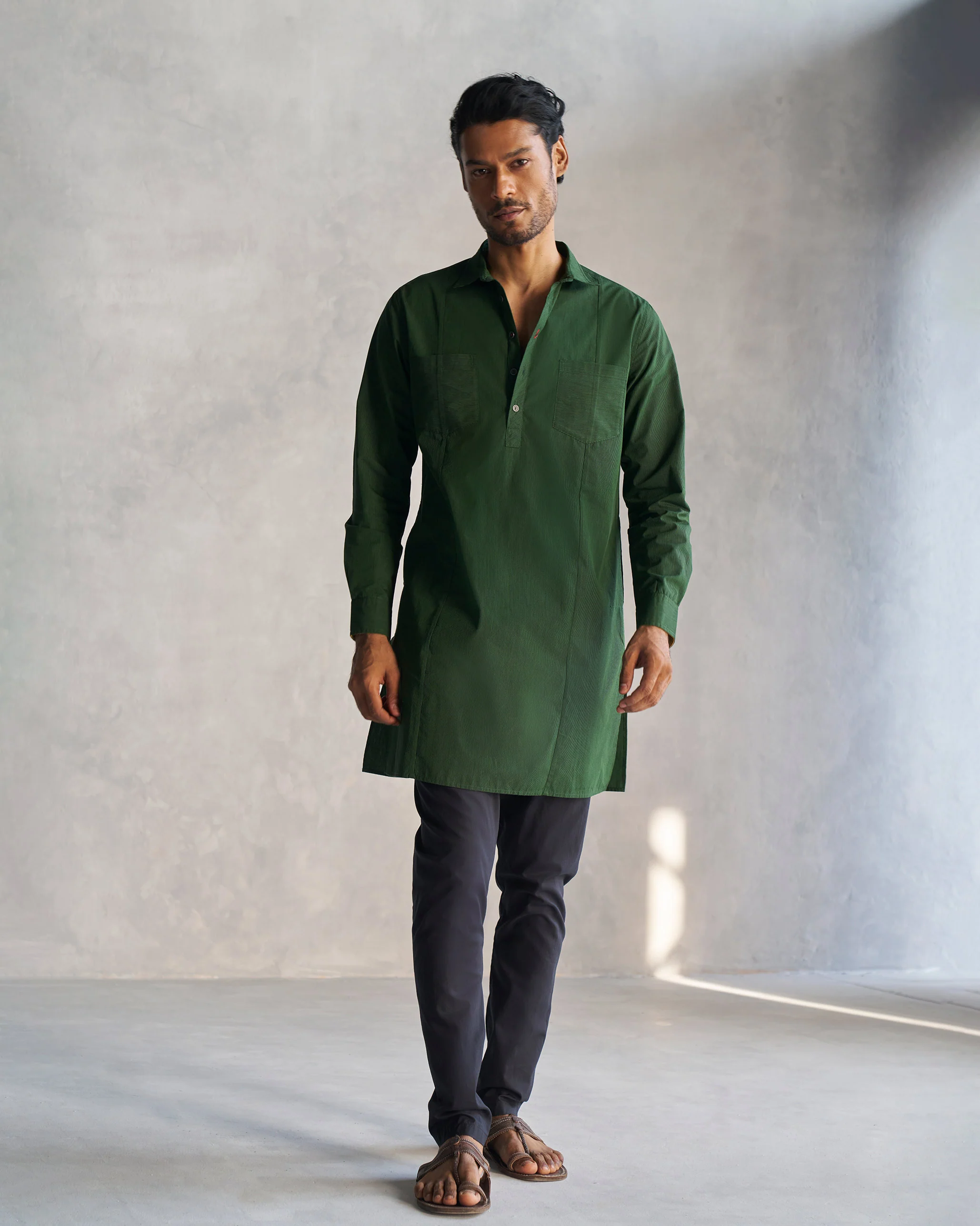 Raftaar Kurta - Green & Black - Image 5