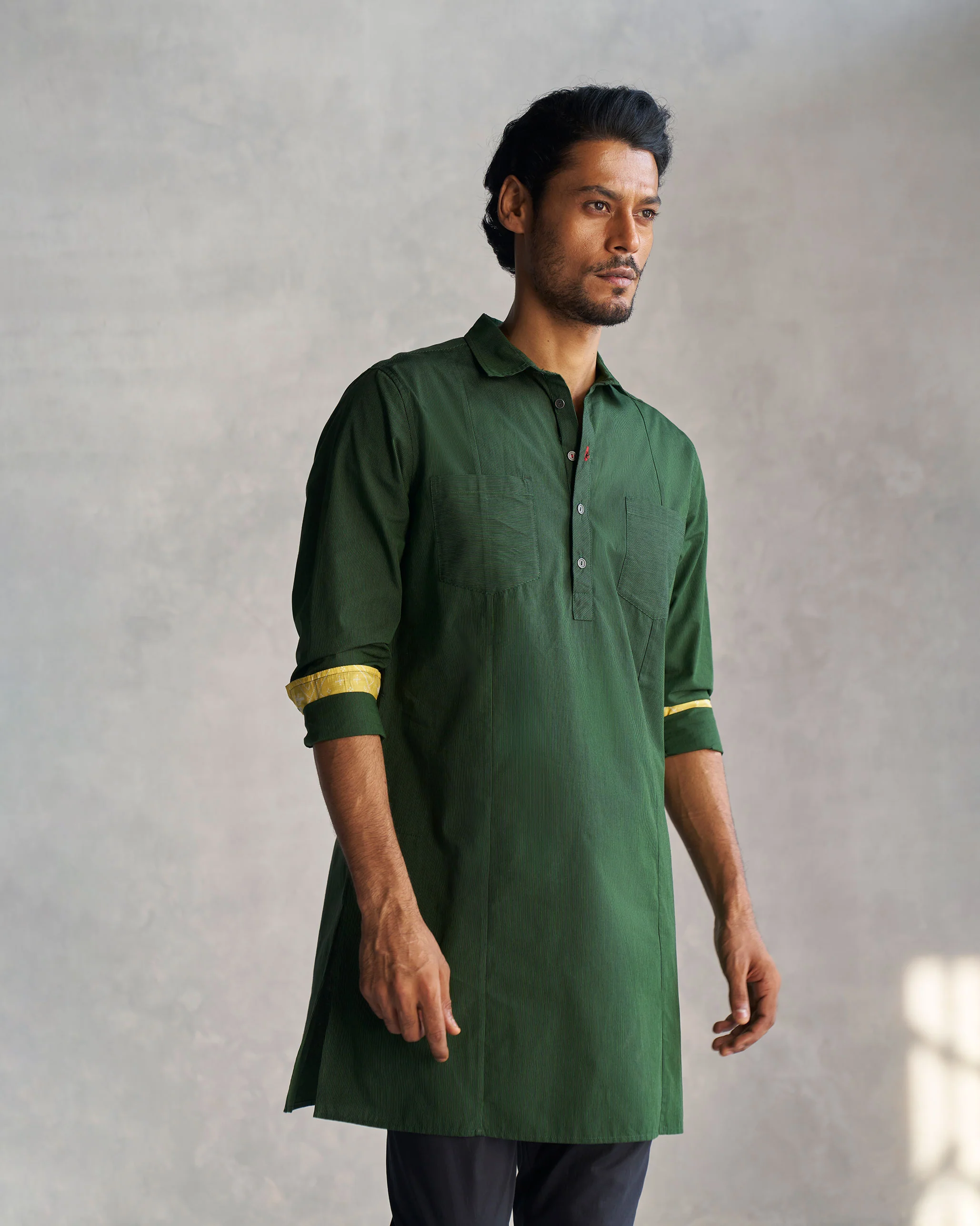 Raftaar Kurta - Green & Black - Image 6
