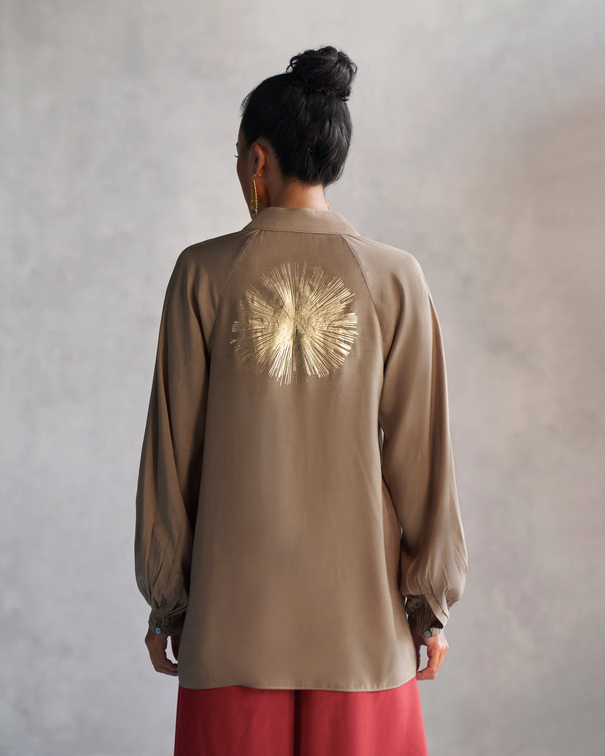 Raglan Blouse - Oak Brown - Image 4