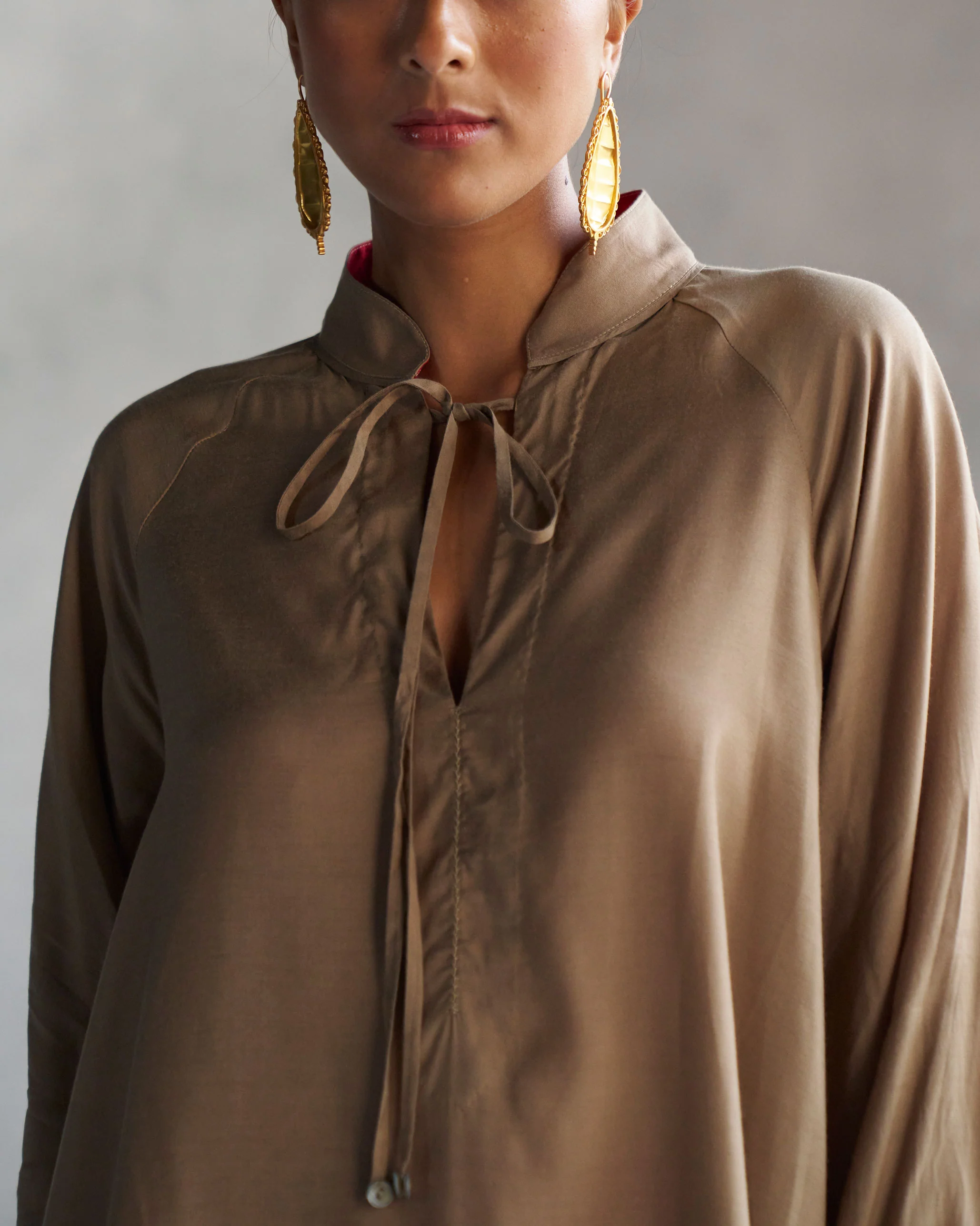 Raglan Blouse - Oak Brown - Image 5