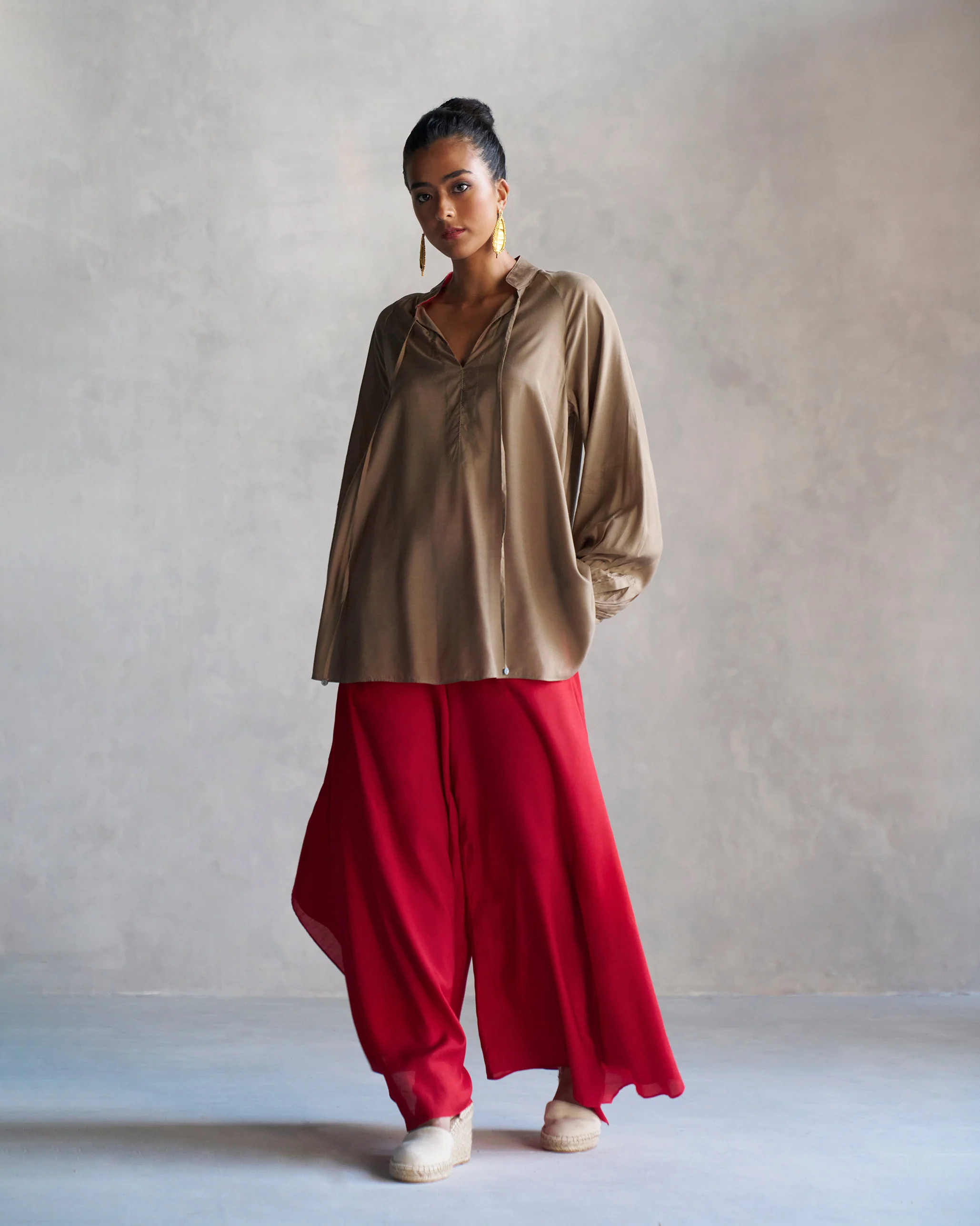 Raglan Blouse - Oak Brown - Image 7